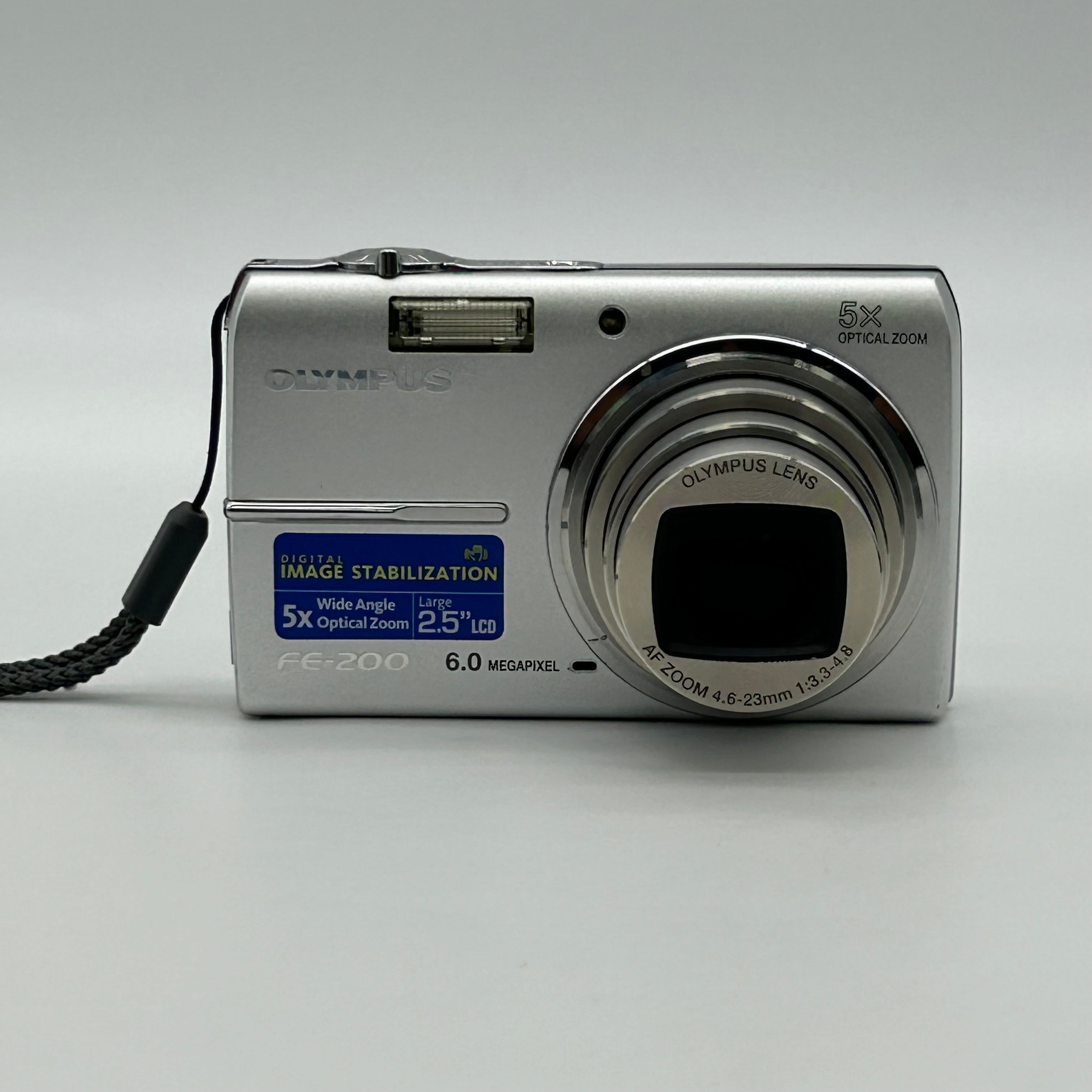 Olympus FE-200 6.0MP Digital Camera Silver Bundle - Tested Working 1GB xD Card