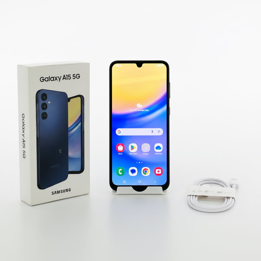 T-Mobile Samsung Galaxy A15 5G 4GB RAM 64GB SM-A156U Blue Black