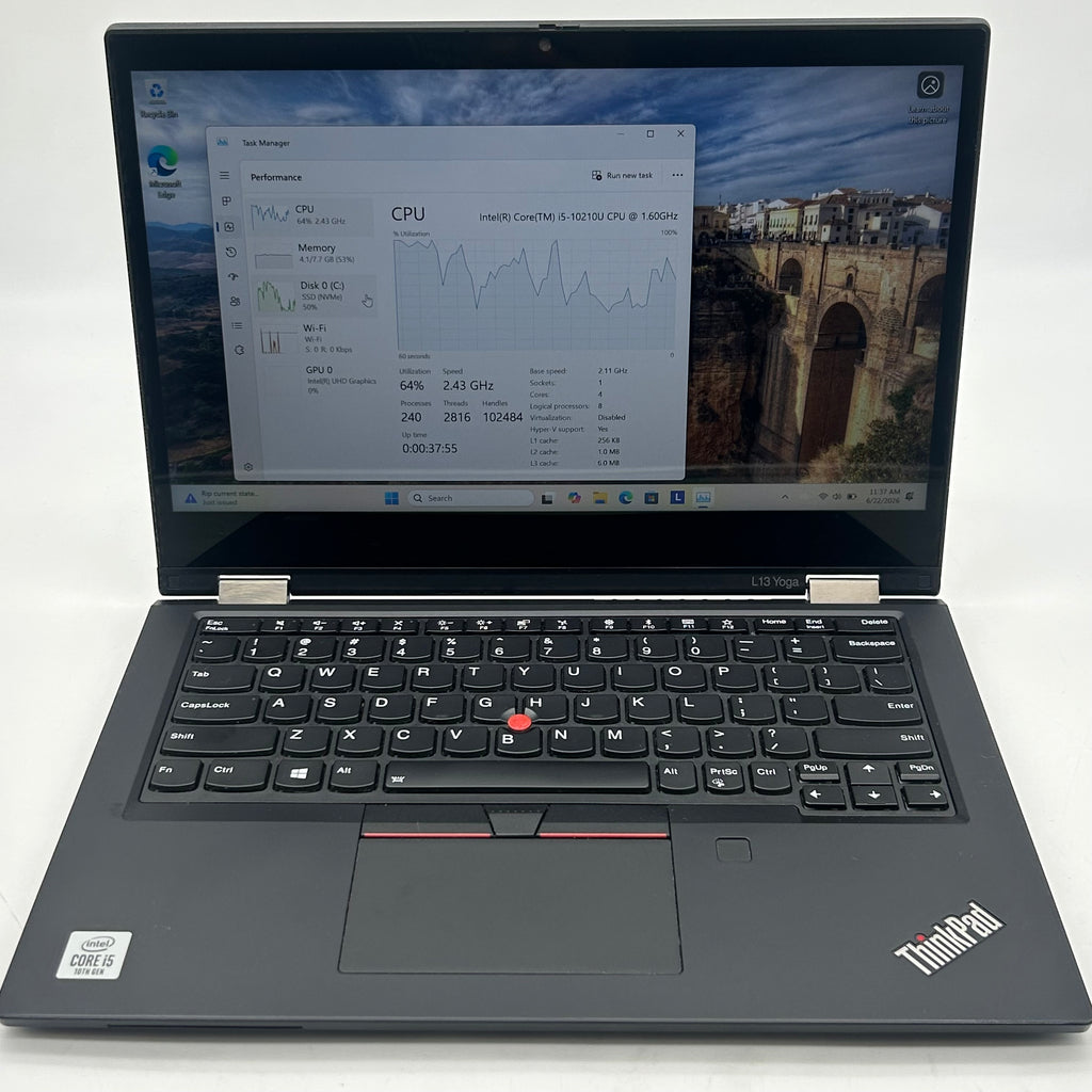 Lenovo ThinkPad L13 Yoga 13.3" |Core i5 |10th Gen| 8GB RAM| 256GB|
