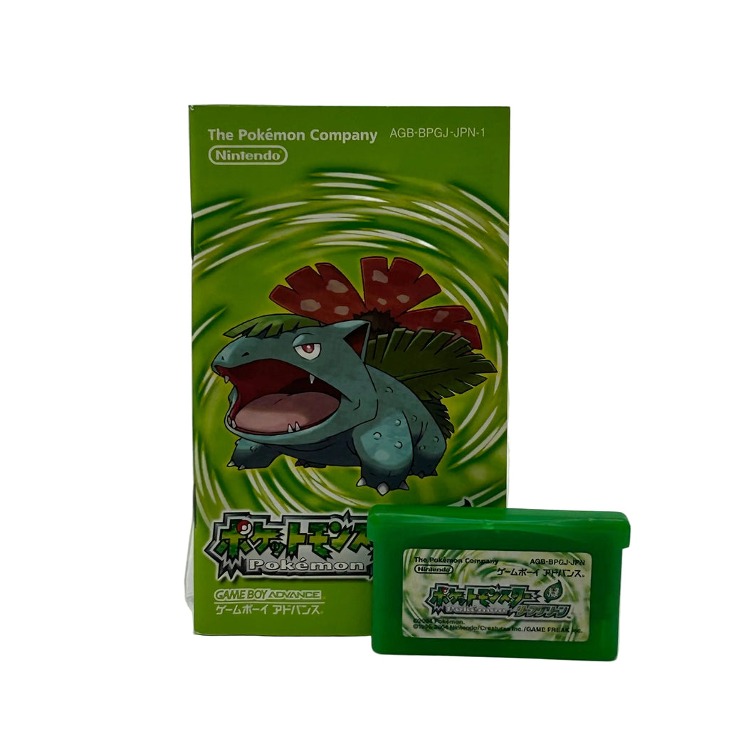 Pokemon Leaf Green Version Gameboy Advance Japanese Game GBA Cartridge