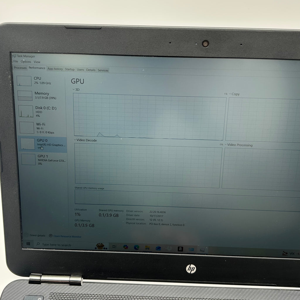 HP 15t-ax000 15-inch Core i7 6th Gen 8GB RAM 1TB Black Laptop - Used