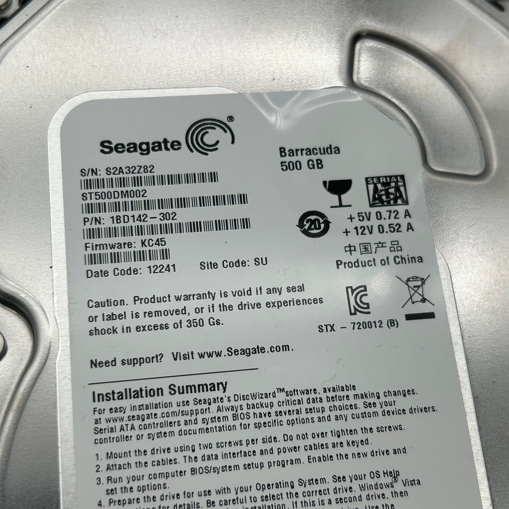 Lot of 11 Seagate Barracuda 500GB 3.5" SATA Hard Drives ST500DM002 UNTESTED