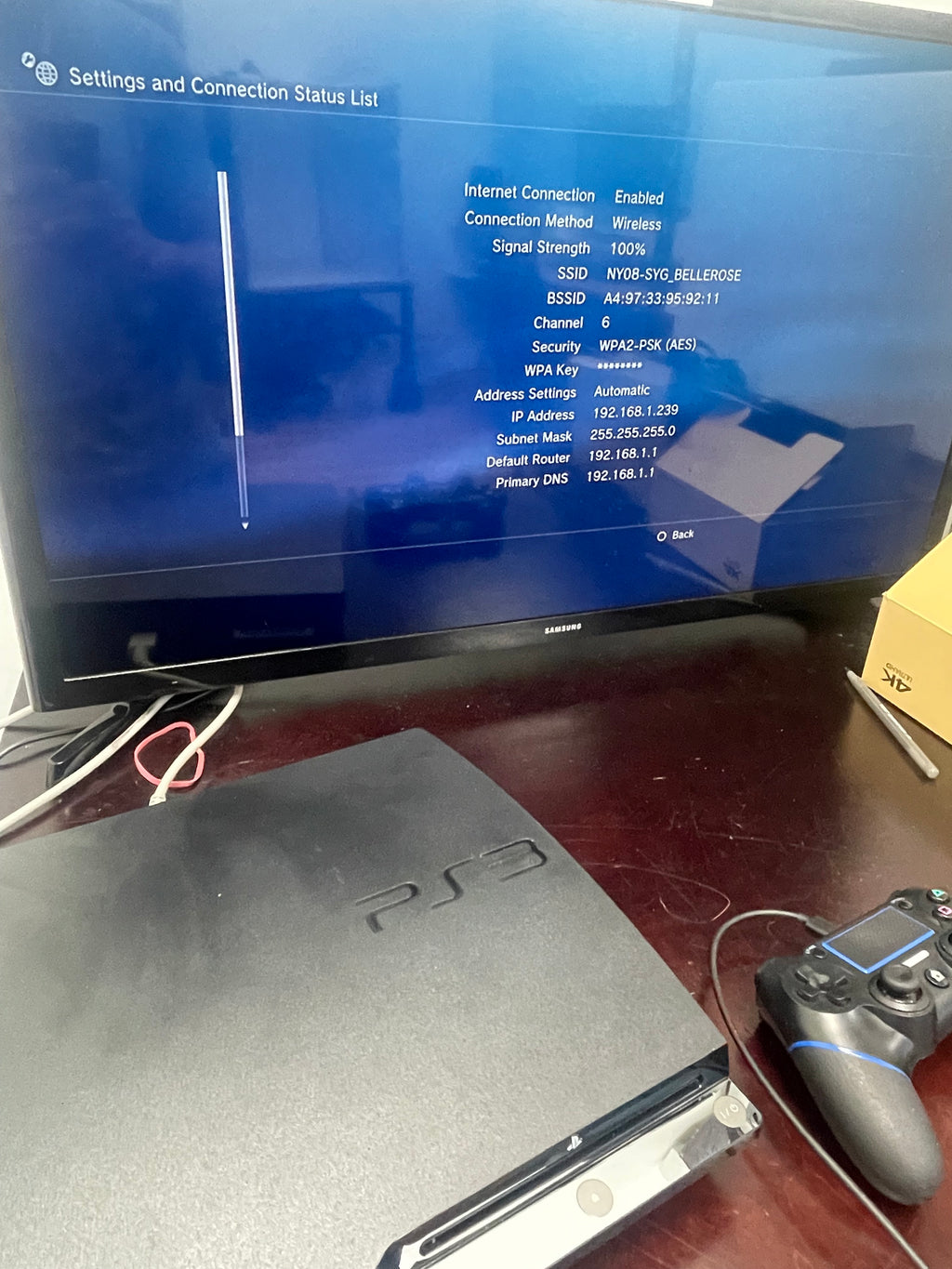 Sony PlayStation 3 Slim CECH-2501B 320GB w/Controller - Tested!