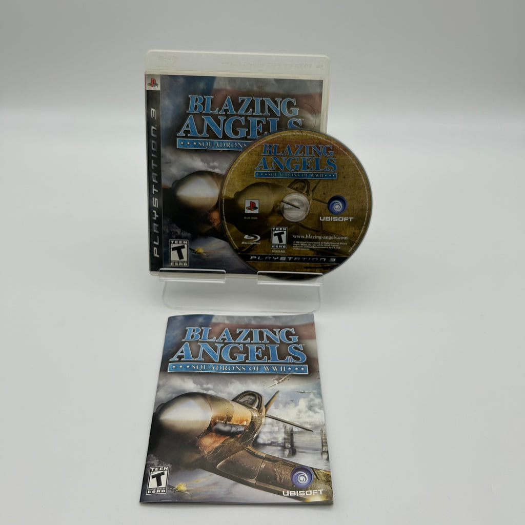 Playstation 3 Blazing Angels Squadrons of WWII Game with Box (Free Shipping)