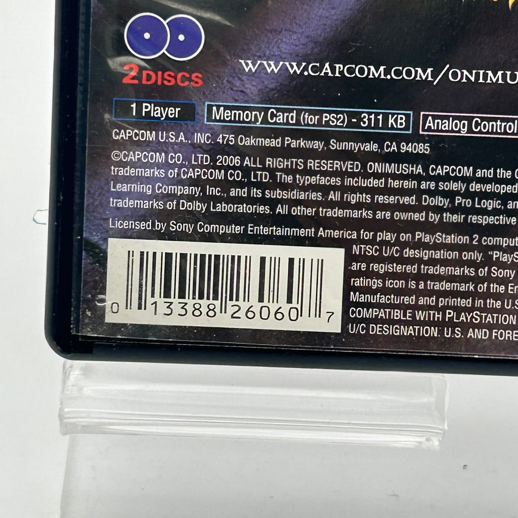 Onimusha: Dawn of Dreams PlayStation 2 PS2 - Disc Case Manual Inserts