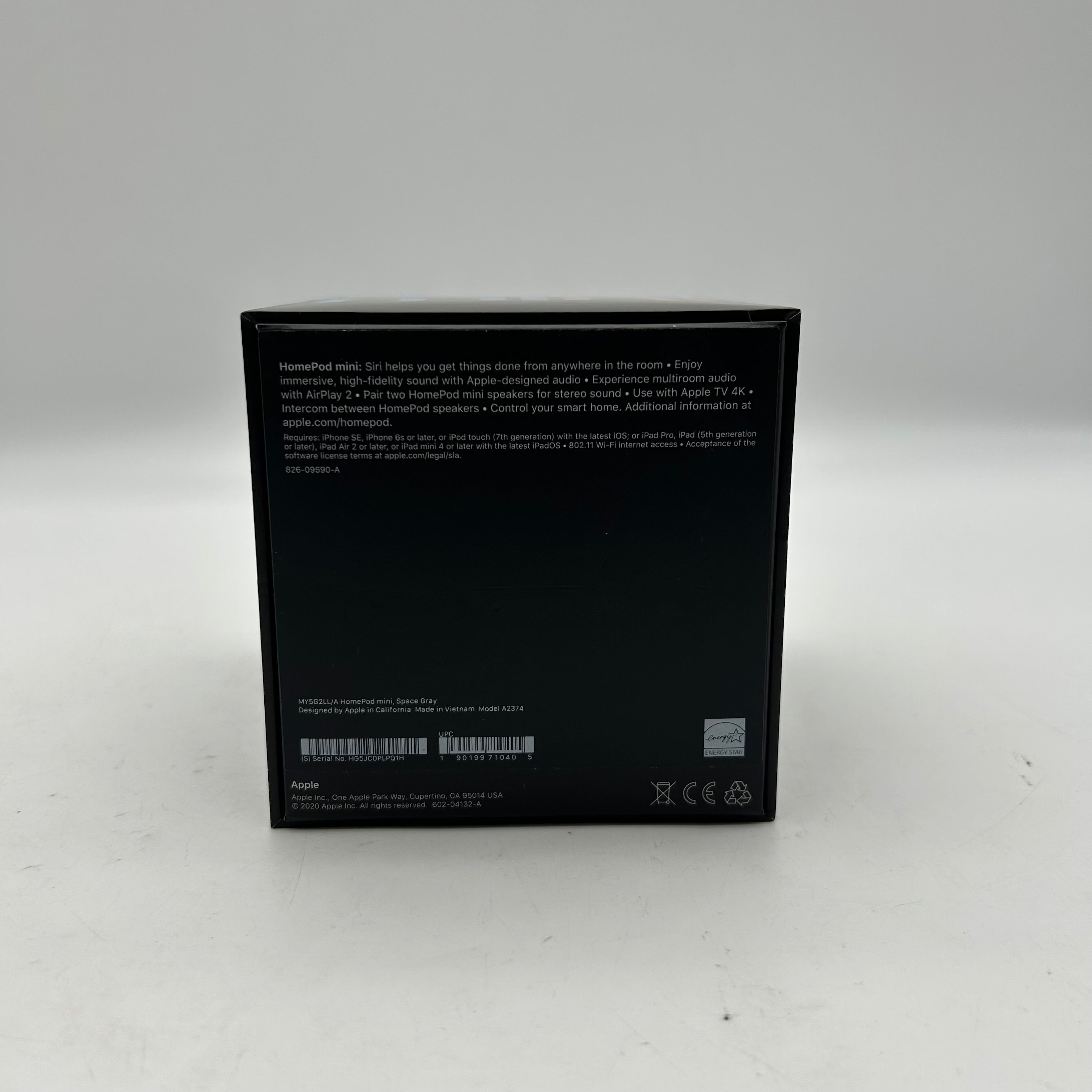 Apple Homepod Mini Speaker Space Gray A2374 / MY5G2LL/A