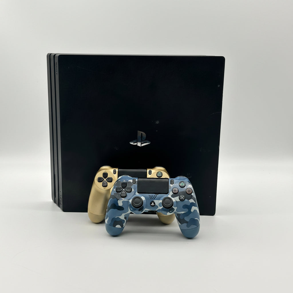 Sony PlayStation 4 Pro console 1TB bundle w/3 games & 2 controllers - Functional