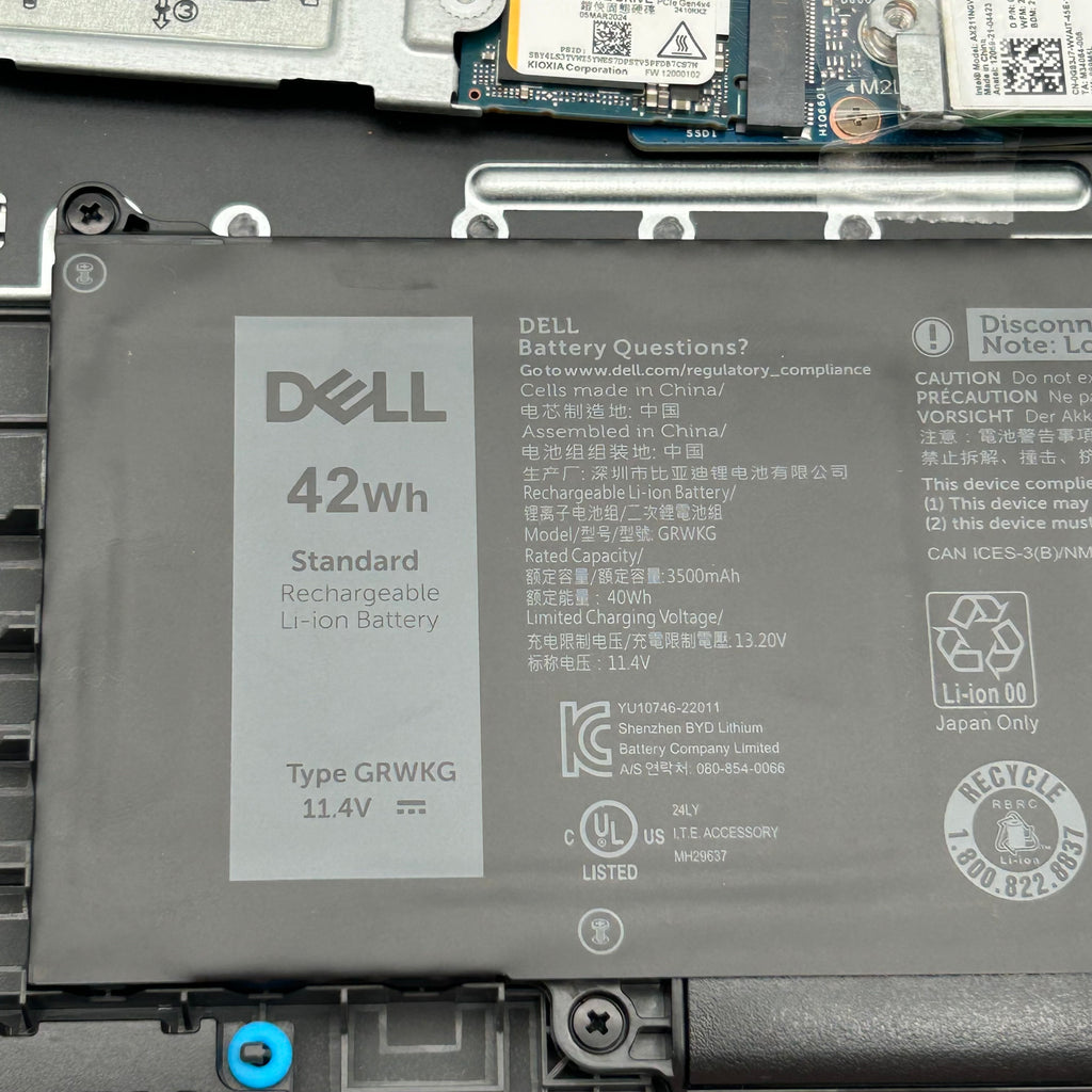 Dell Latitude 3550 Motherboard Used - Parts with Battery, Fan & SSD 256GB