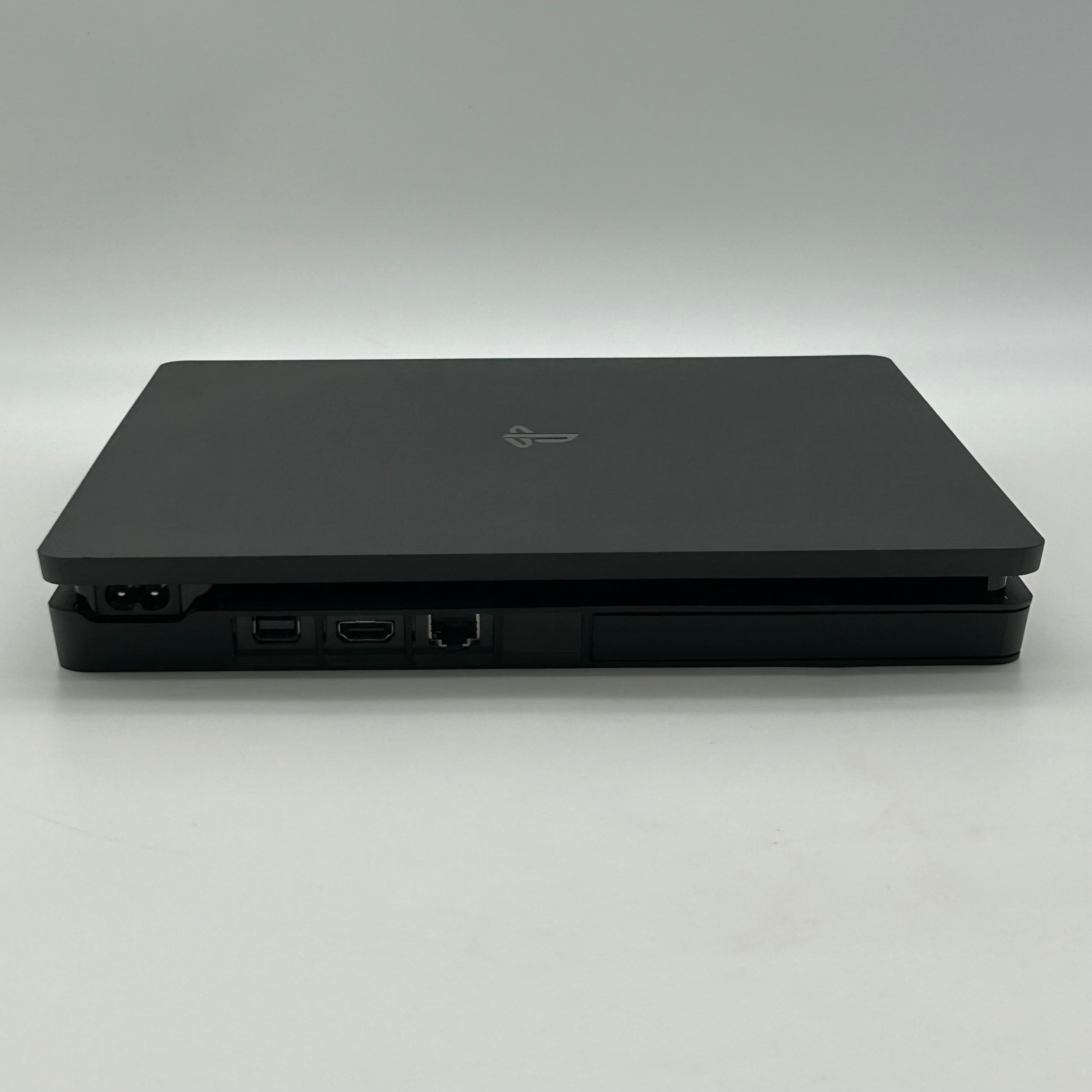 Sony PS4 Slim 1TB Console Black Bundle + 3 Games & 2 Controllers - Tested (Drift)