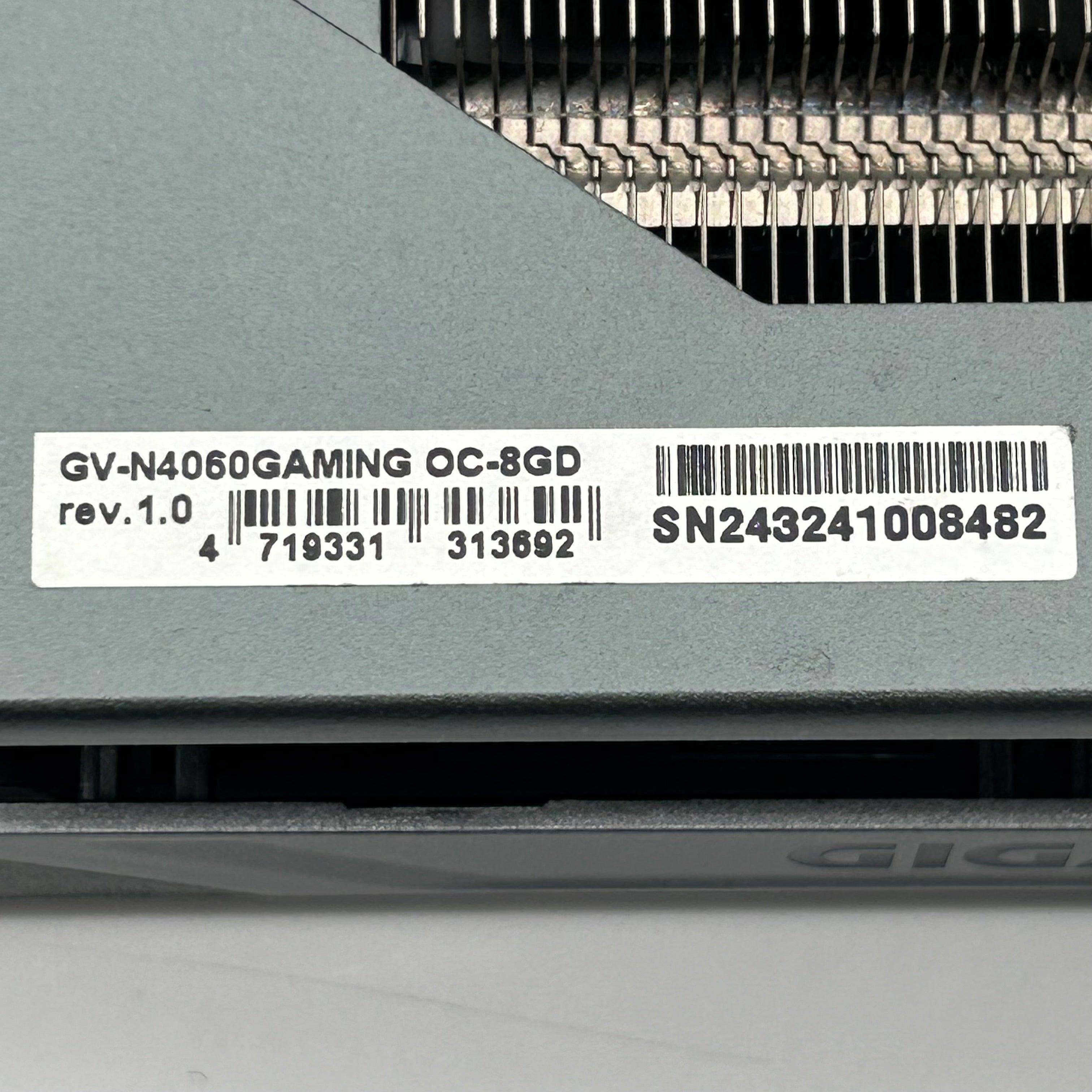 Gigabyte GEFORCE RTX 4060 OC-8GD Graphics Card GV-N4060GAMING