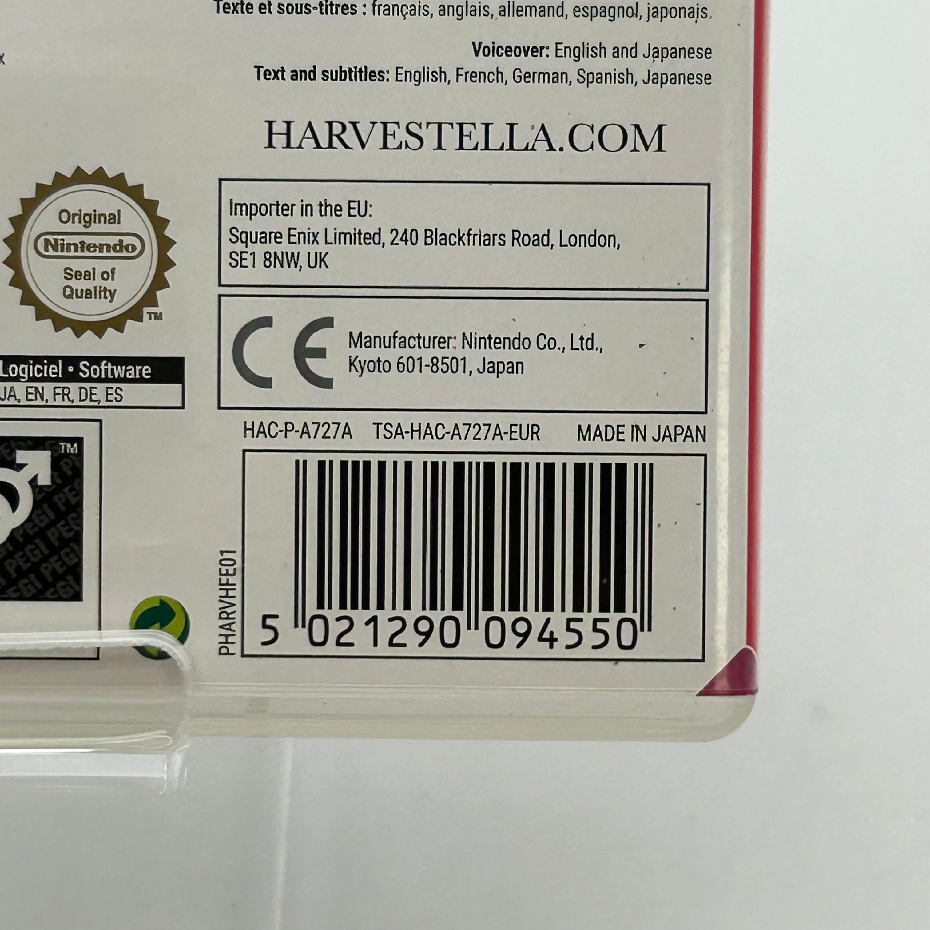 Harvestella Nintendo Switch w/ Case