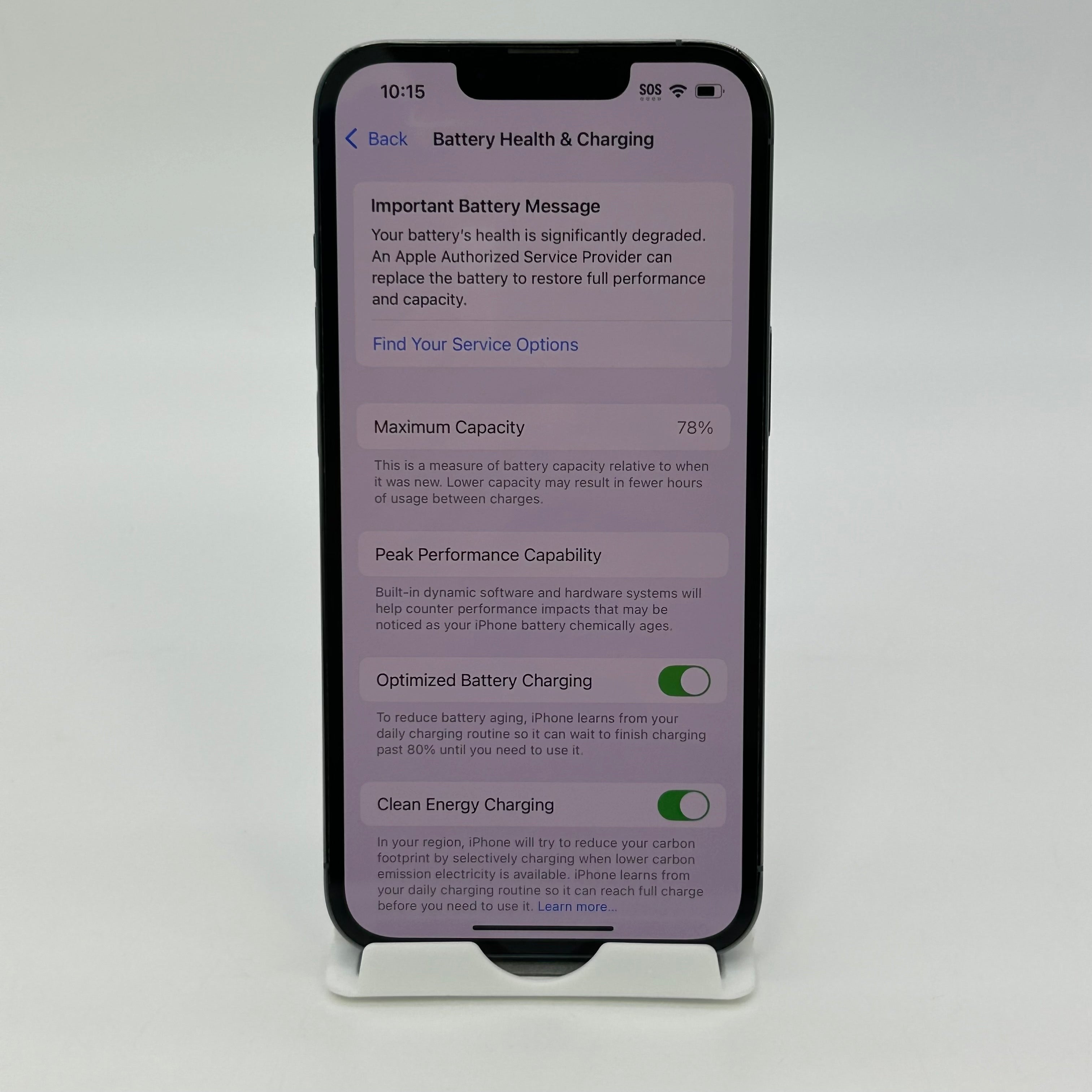 Unlocked Apple iPhone 13 Pro 512GB Sierra Blue MLU73LL/A 78% BH