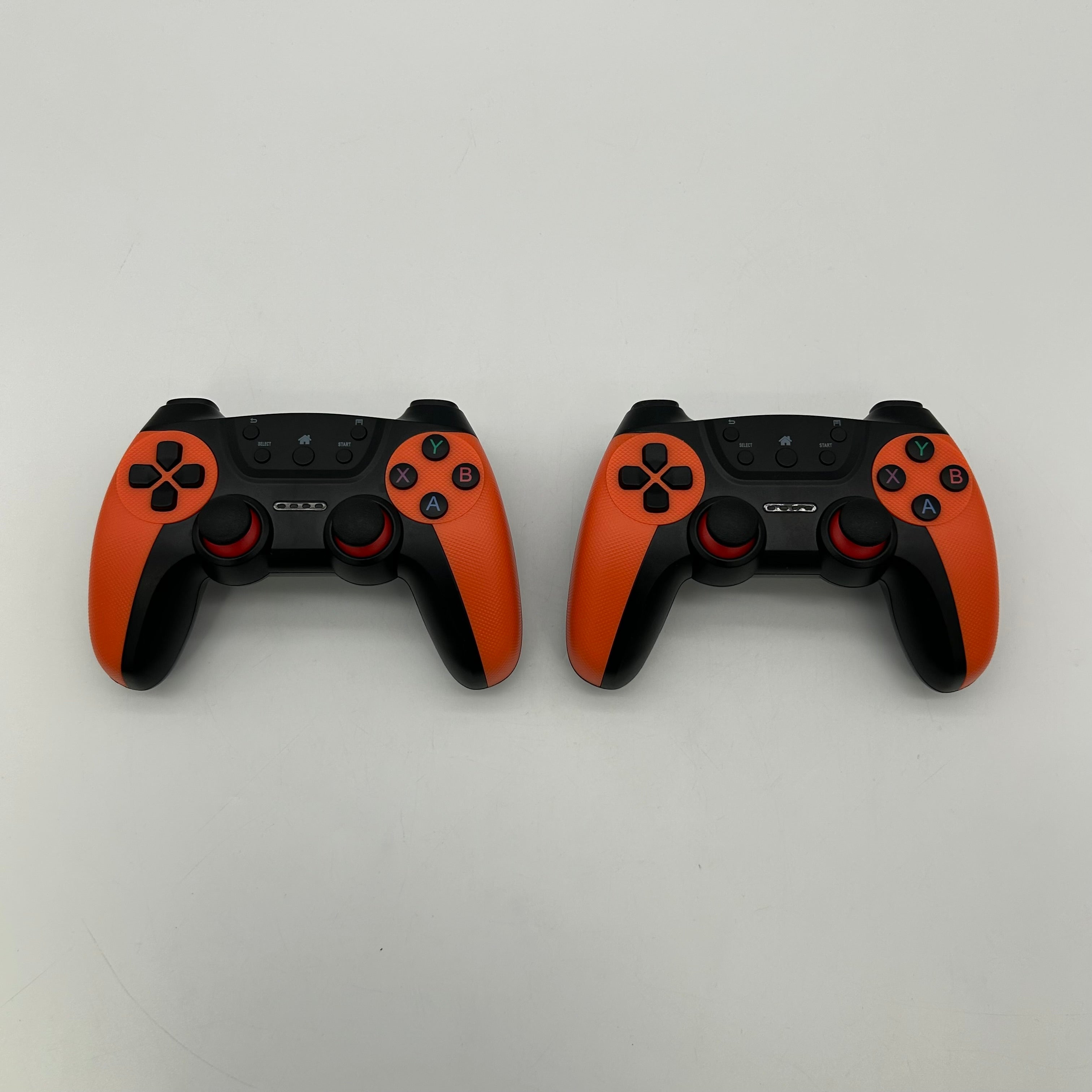 2.4G Wireless Controller Gamepad, 2 controllers, 1 game stick - M9 - Orange/Black