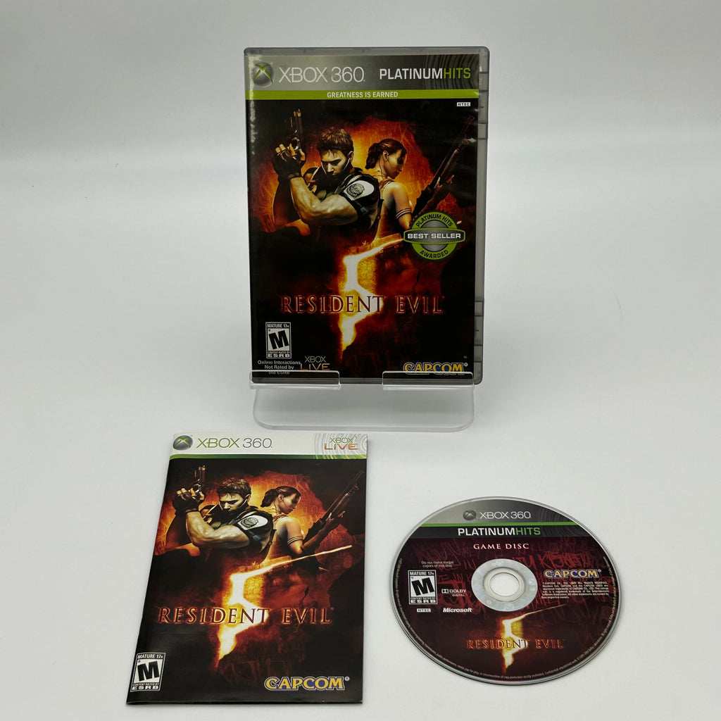 Microsoft Xbox 360 Resident Evil 5 Game With Manual and Case - Used