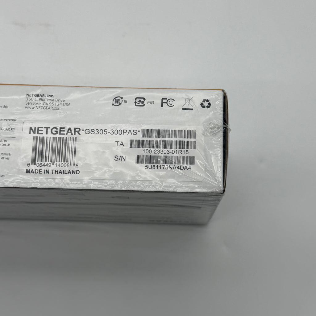NETGEAR GS305 300 Series 5-Port Gigabit Unmanaged Ethernet Switch RJ-45 NIB