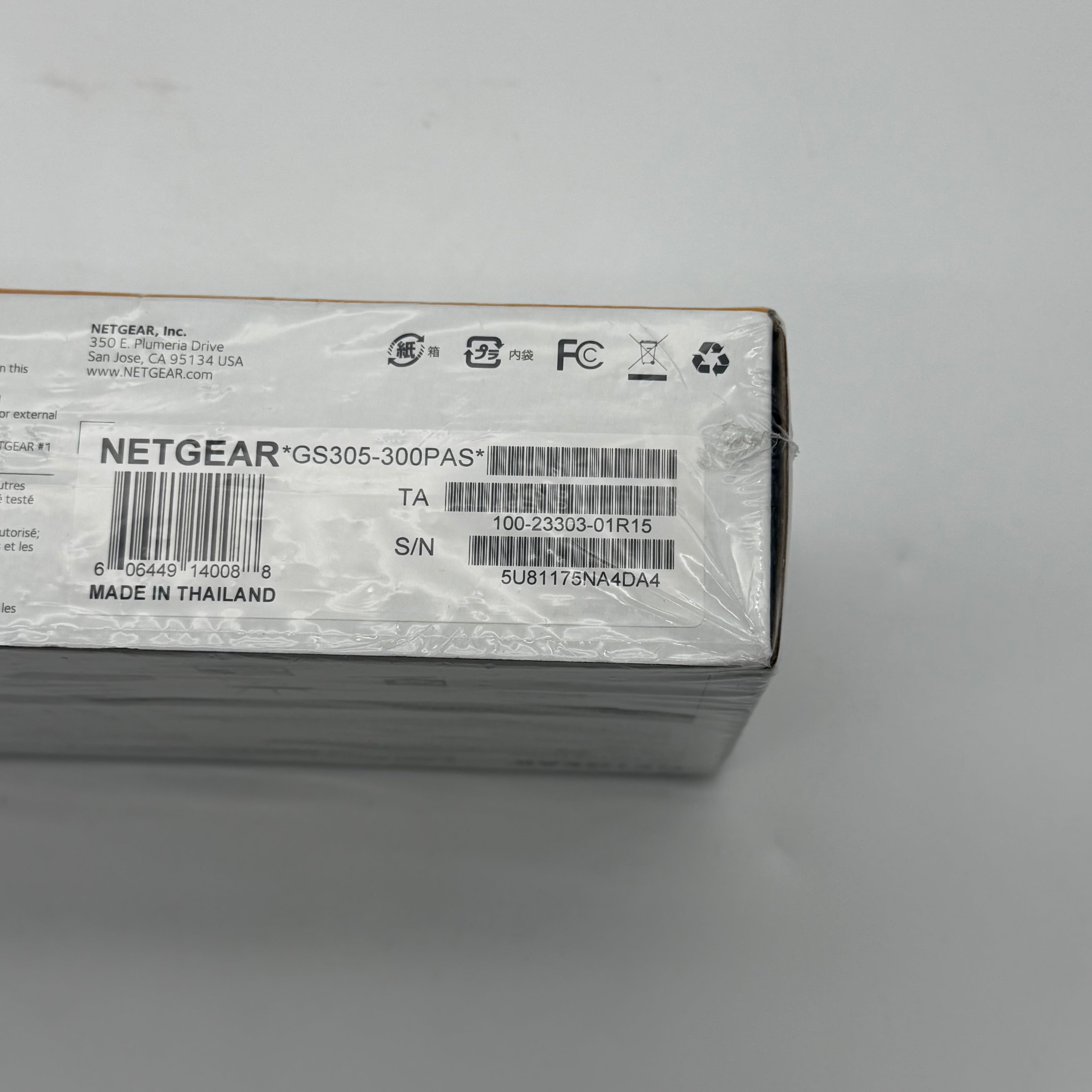 NETGEAR GS305 300 Series 5-Port Gigabit Unmanaged Ethernet Switch RJ-45 NIB