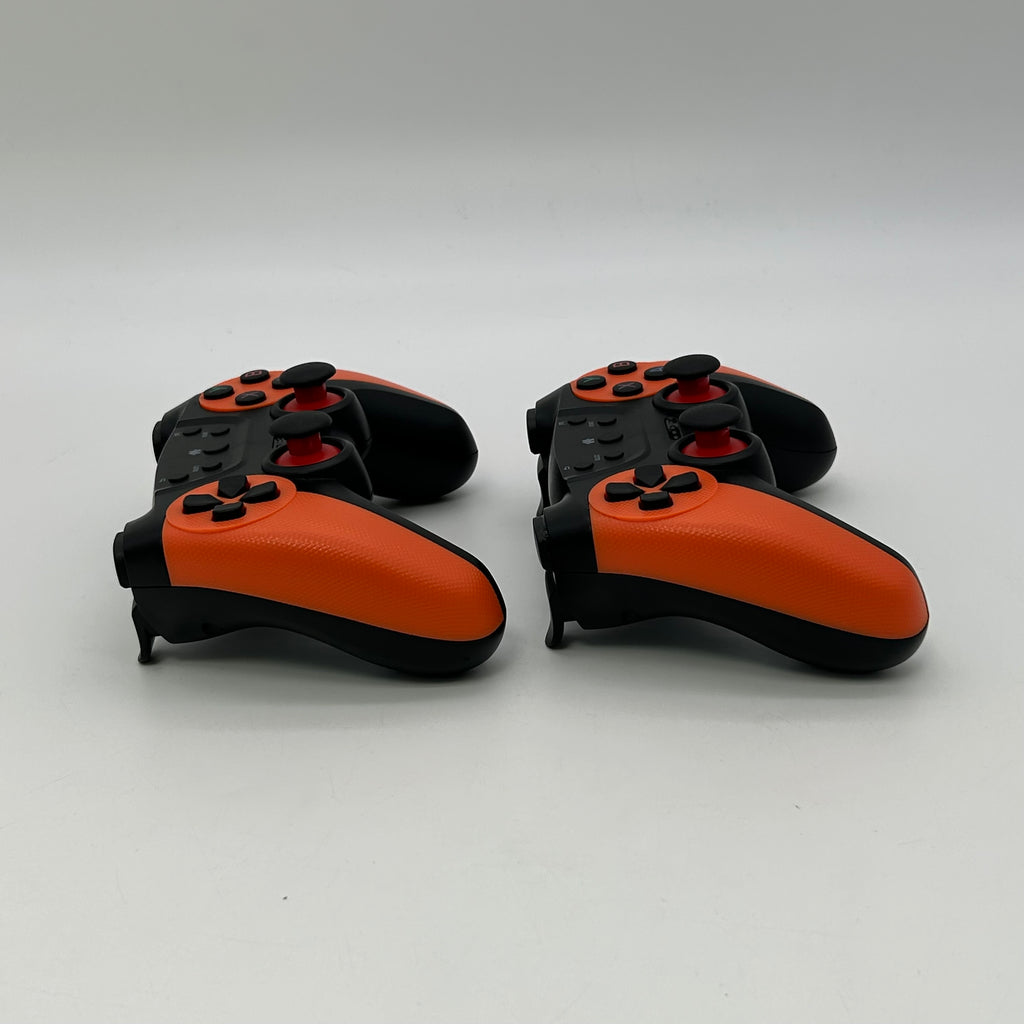 2.4G Wireless Controller Gamepad, 2 controllers, 1 game stick - M9 - Orange/Black