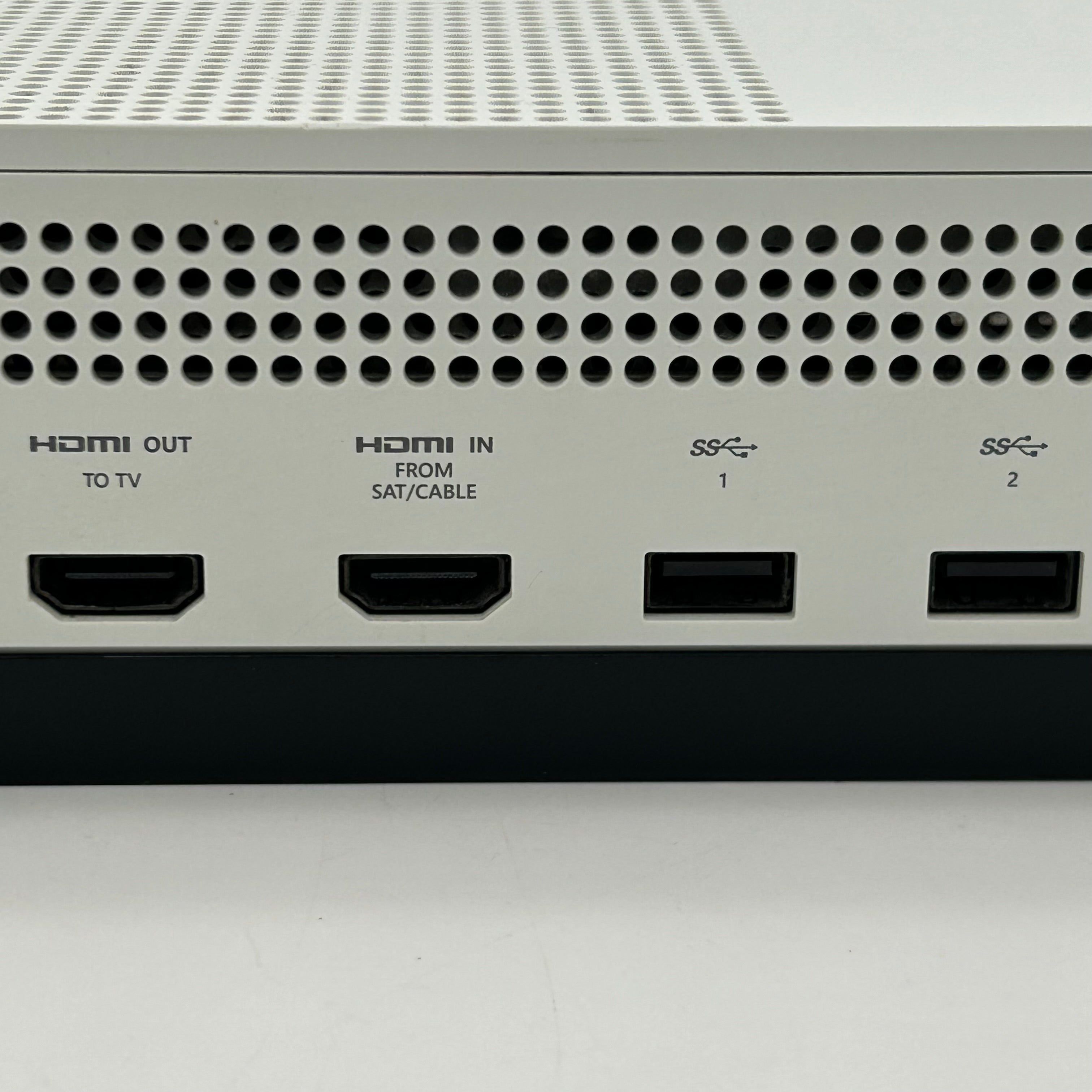Microsoft Xbox One S 1681 500GB White Console w/ Controller & Cable TESTED