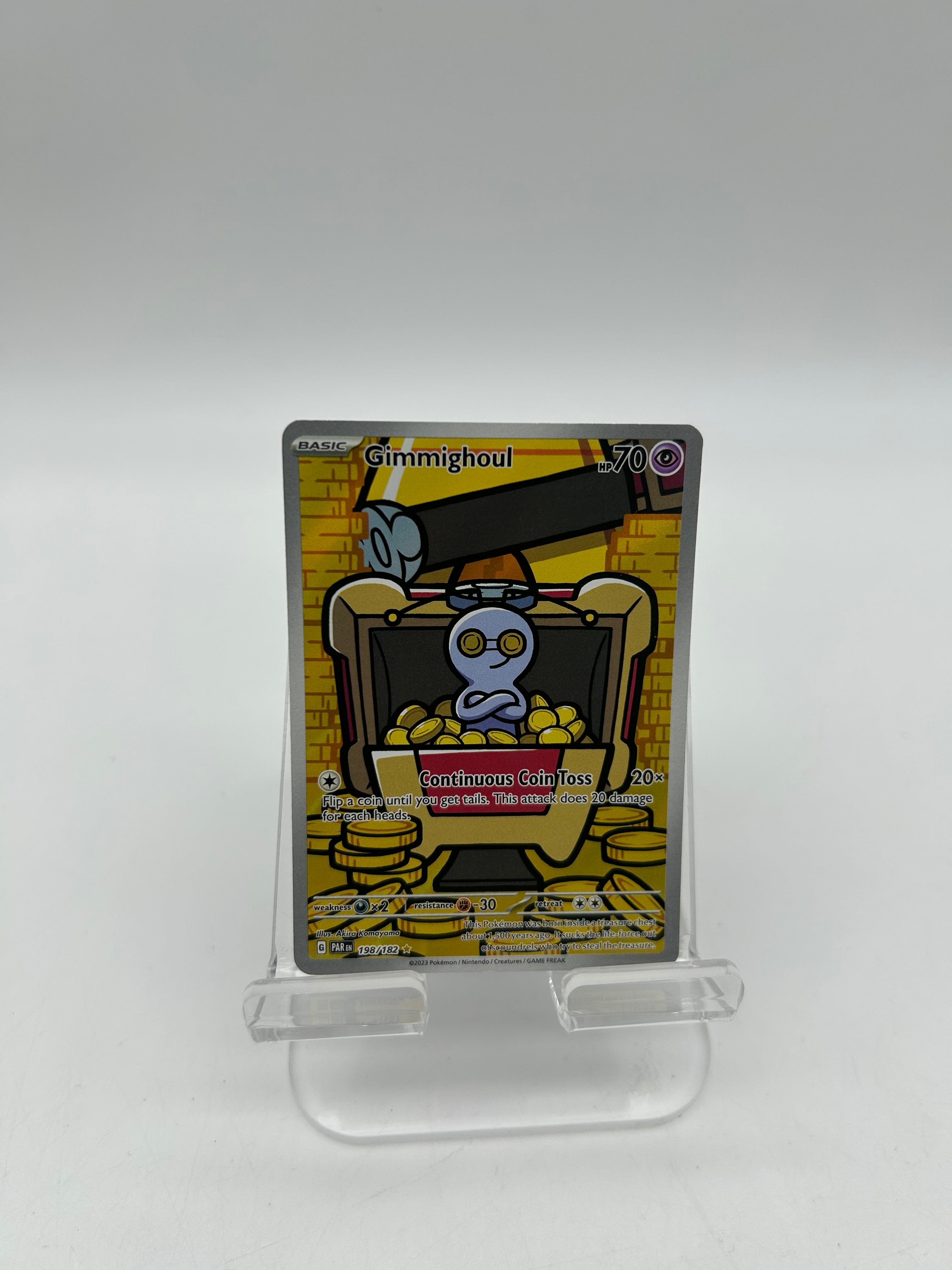 Pokemon Gimmighoul #198/182 - Black Used A Raw Ungraded
