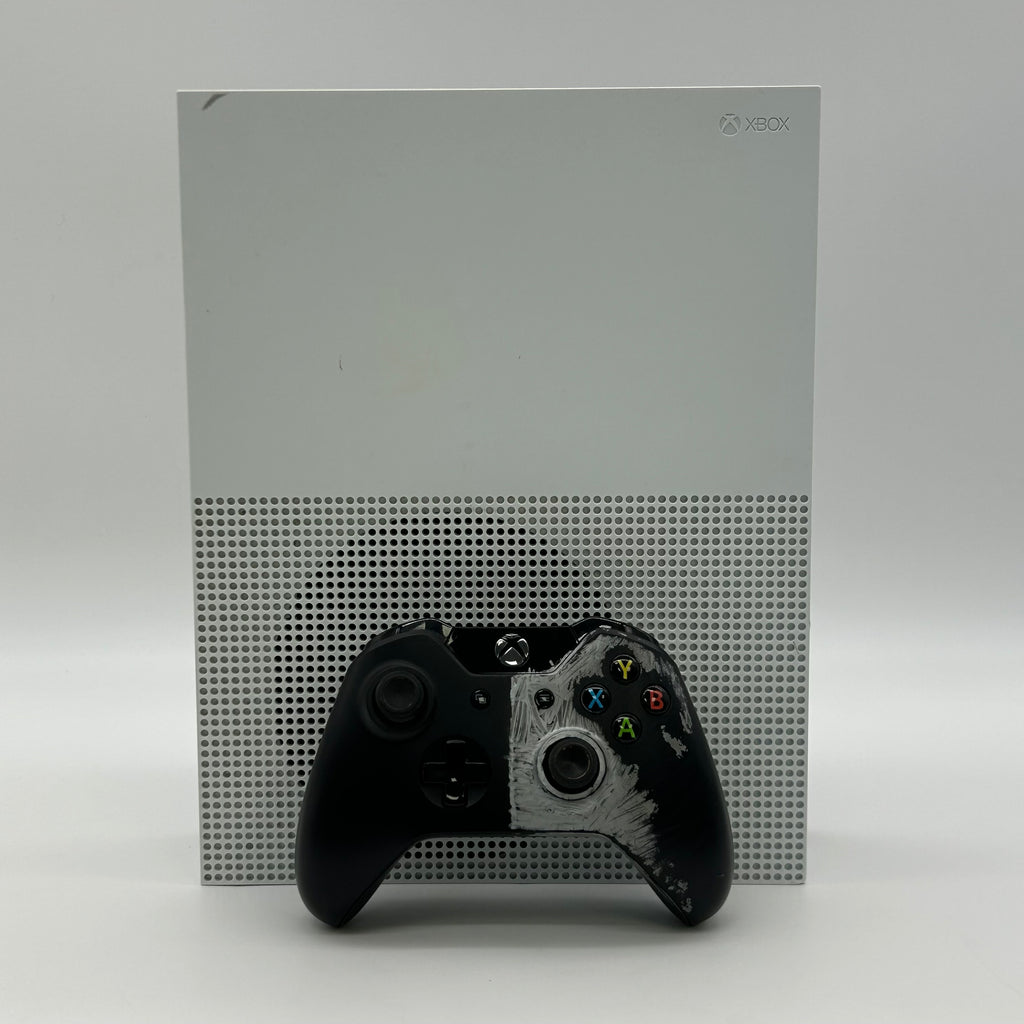 Xbox One S (1681) 500GB White Console Bundle - Controller & Power Cord - Tested