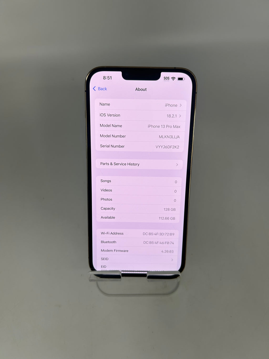 Apple iPhone 13 Pro Max 128GB Used - C Gold READ