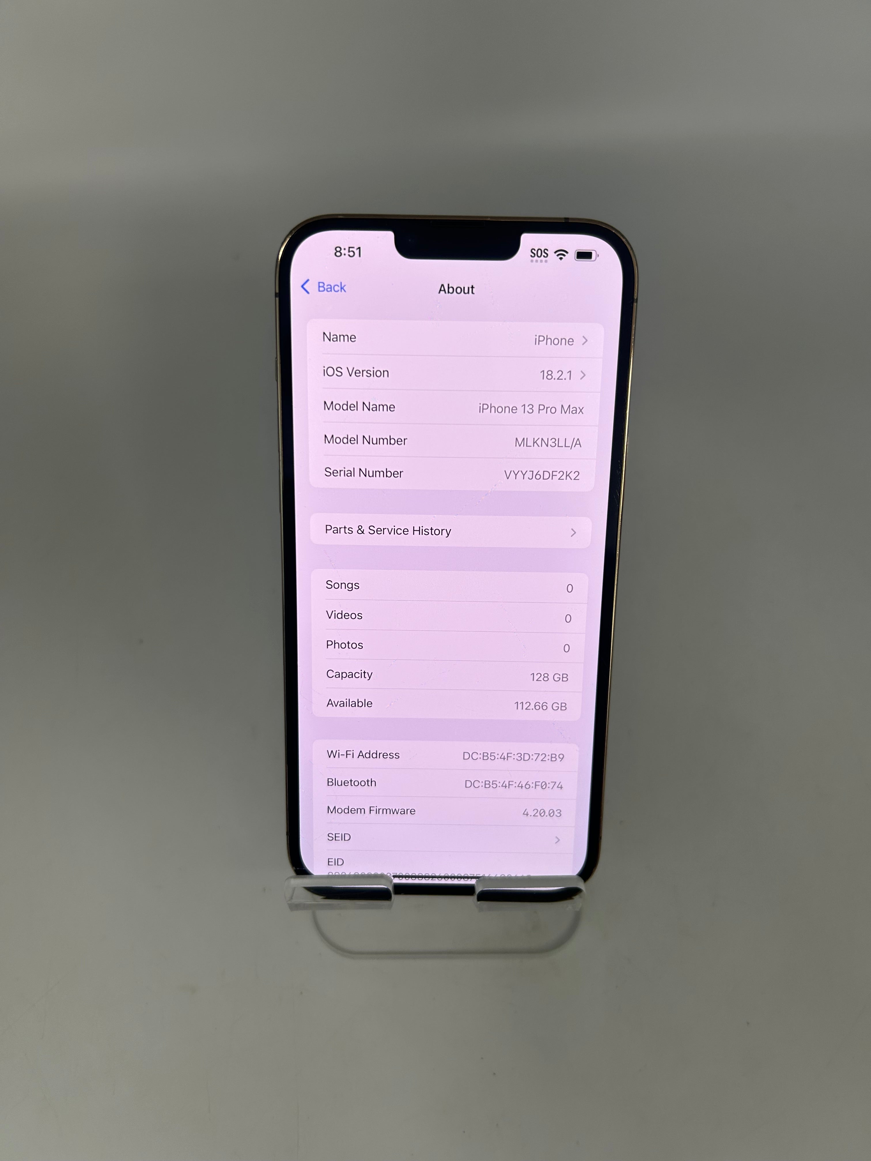 Apple iPhone 13 Pro Max 128GB Used - C Gold READ