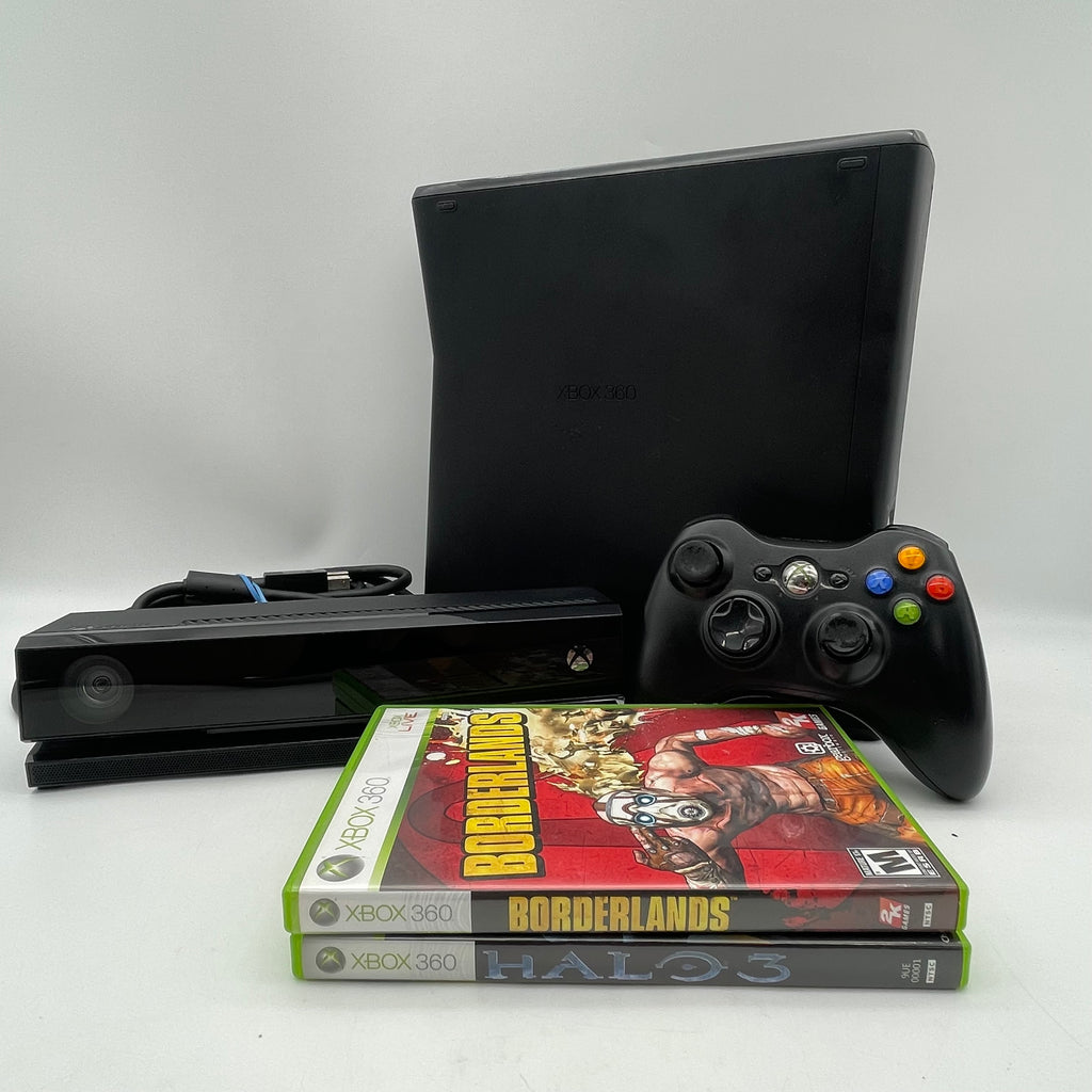 Microsoft Xbox 360 S 1439 Bundle w/ Games, Controller and Kinect