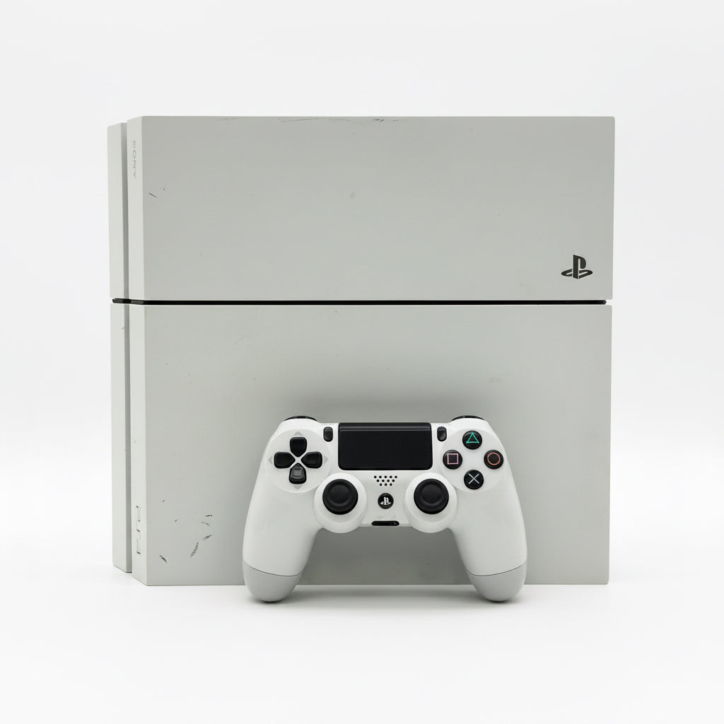 Sony PlayStation 4 PS4 Glacier White Console CUH-1115A Bundle Cords Controller