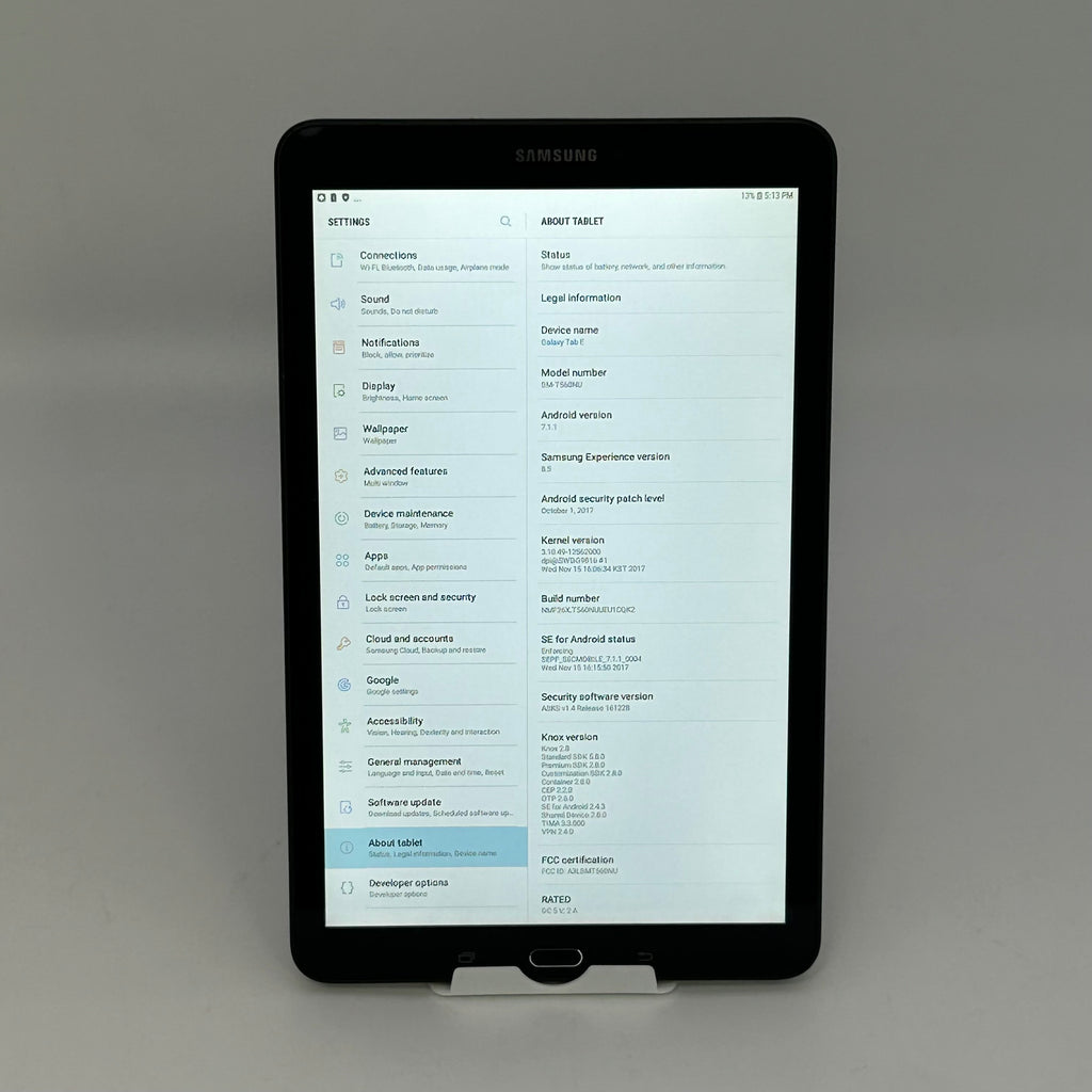 Samsung Galaxy Tablet E SM-T560NU 16GB, Wi-Fi, 9.6in - Black