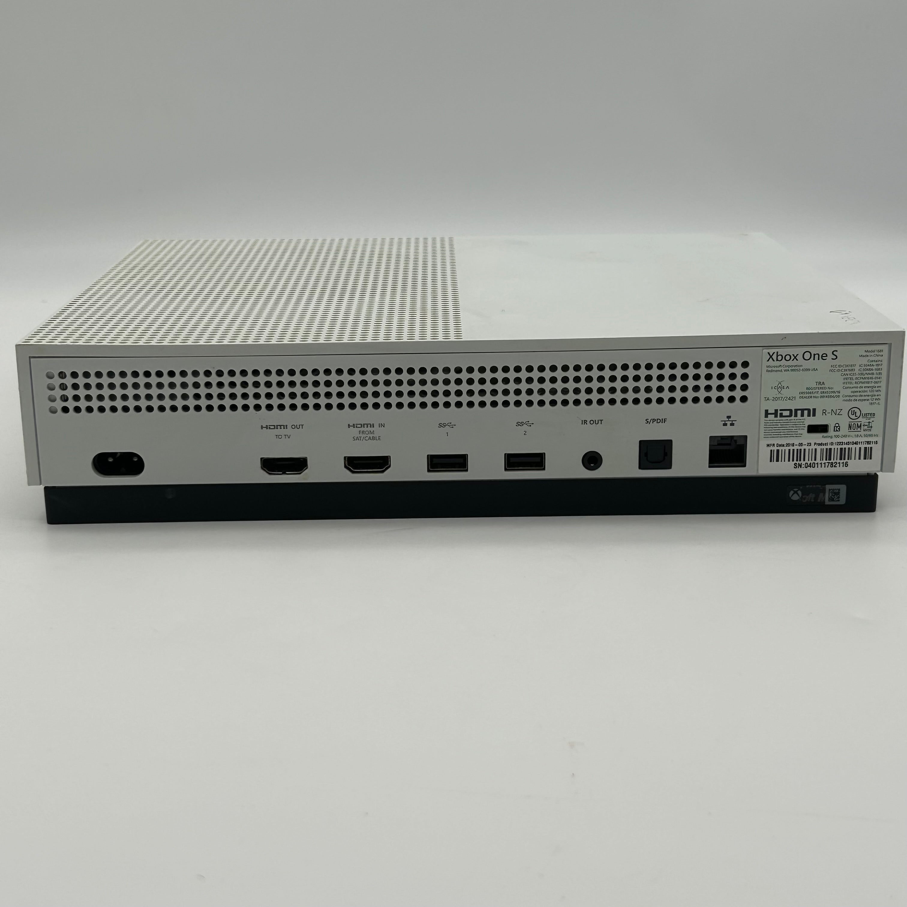 Microsoft Xbox One S 1681 2016 White Console Only  - For Parts