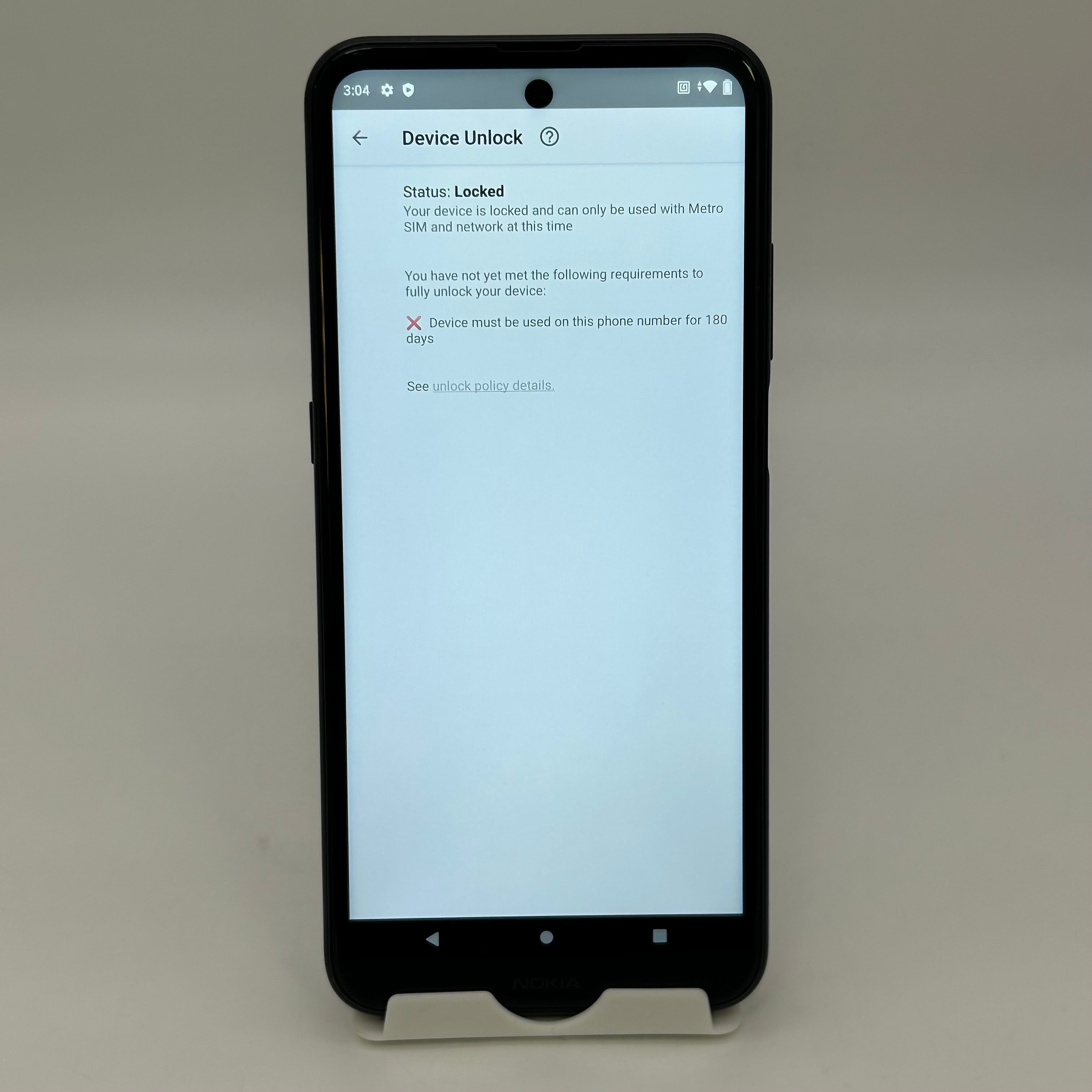 Metro Nokia X100 TA-1399 128GB Midnight Blue Android Smartphone