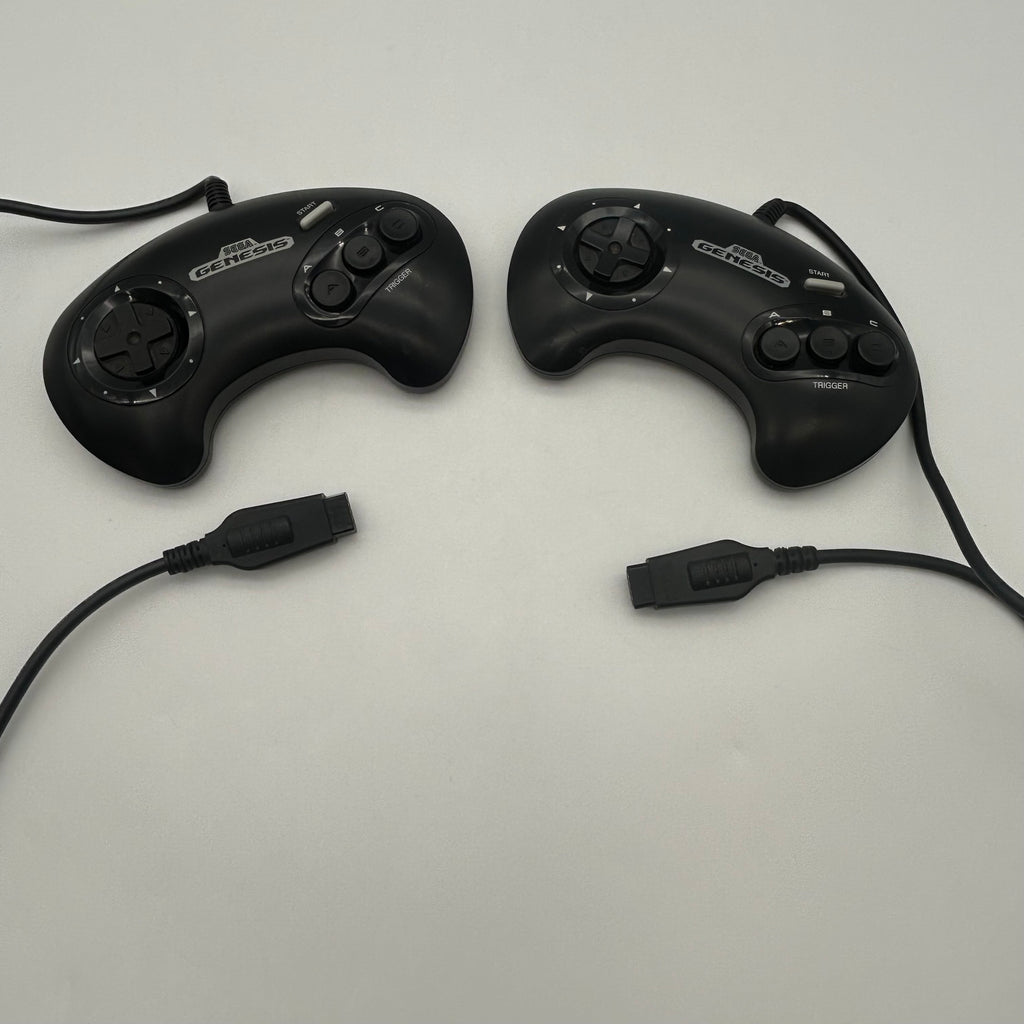 Lot Of 2 OEM Sega Genesis 3 Button Controller Model 1650