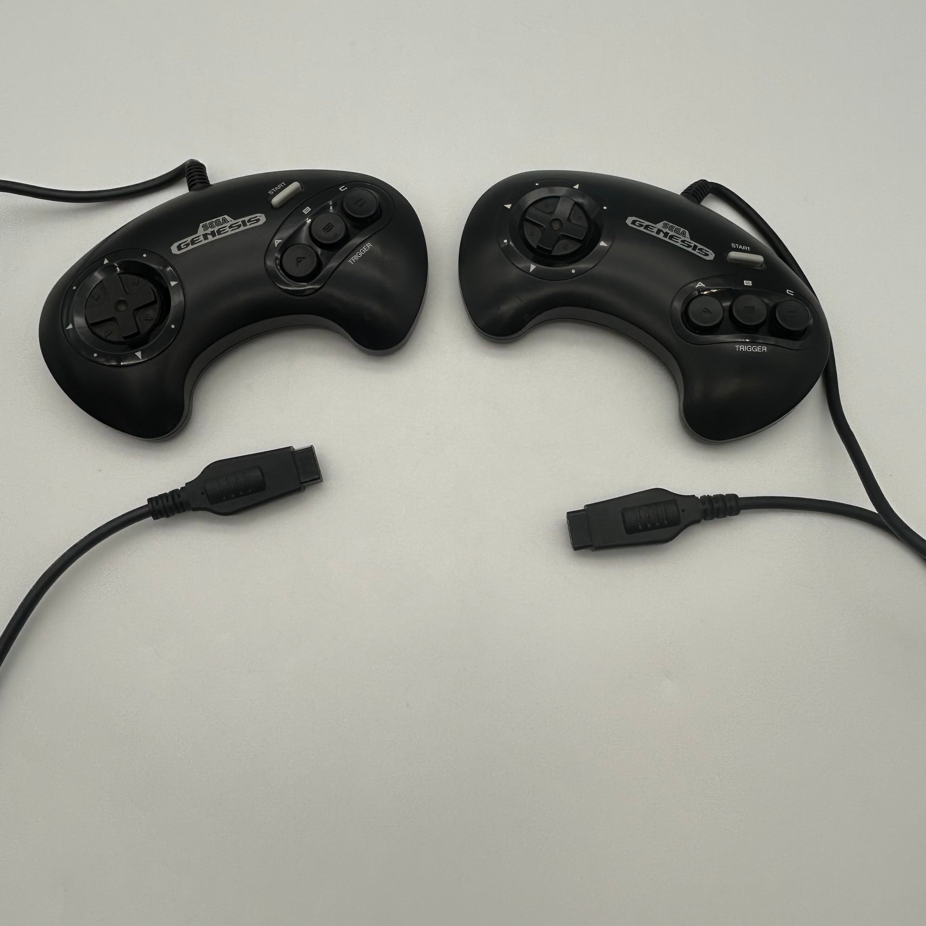 Lot Of 2 OEM Sega Genesis 3 Button Controller Model 1650