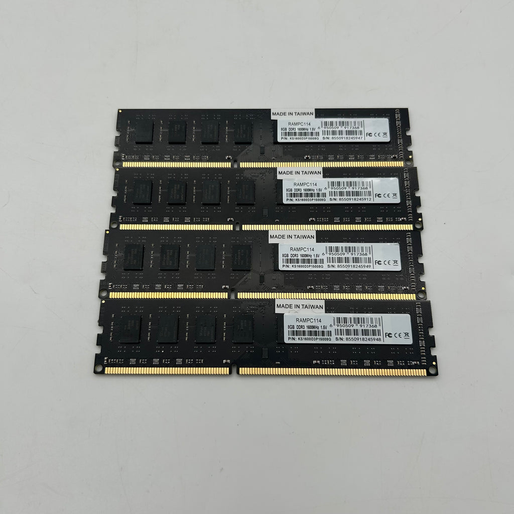 KingSpec 32GB DDR 3 RAM (4x8GB) 1600MHZ - KS1600D3P15008G
