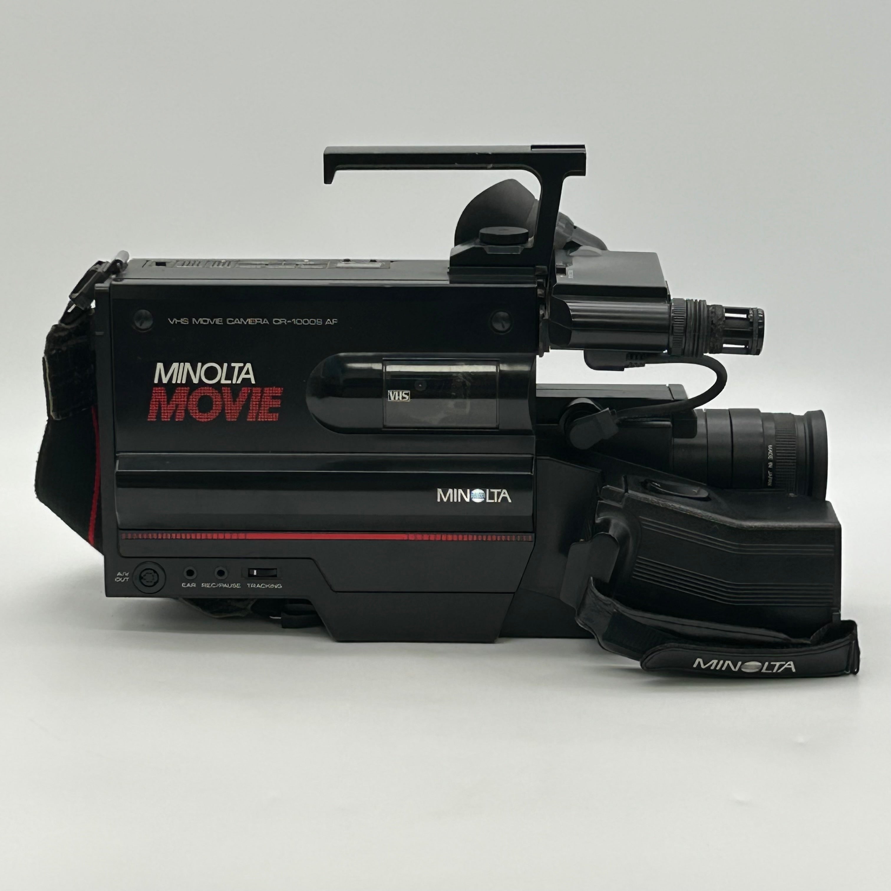 Vintage Minolta CR-1000S AF VHS Camcorder Movie Camera Bundle Charger Untested