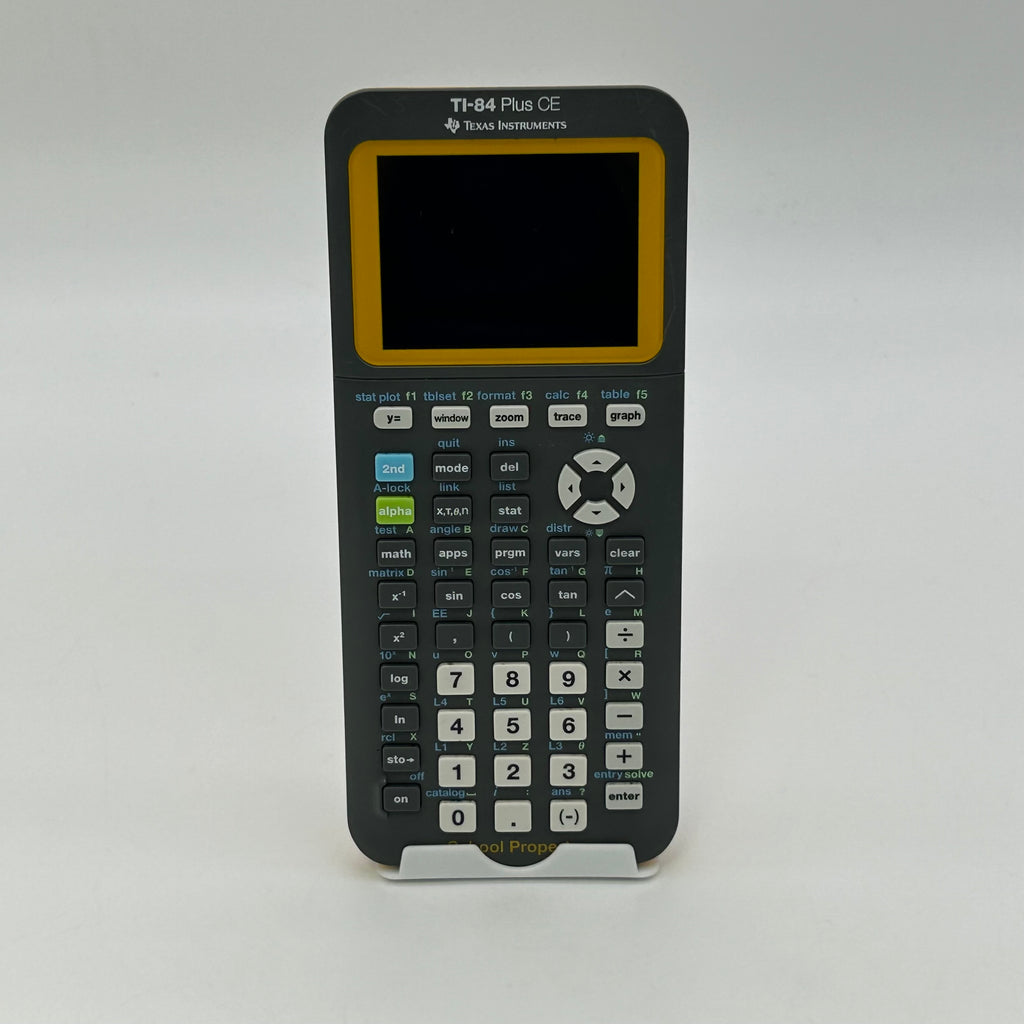 Texas Instruments TI 84 Plus Ce Yellow Calculator Graphing TI-84 Plus TI 84