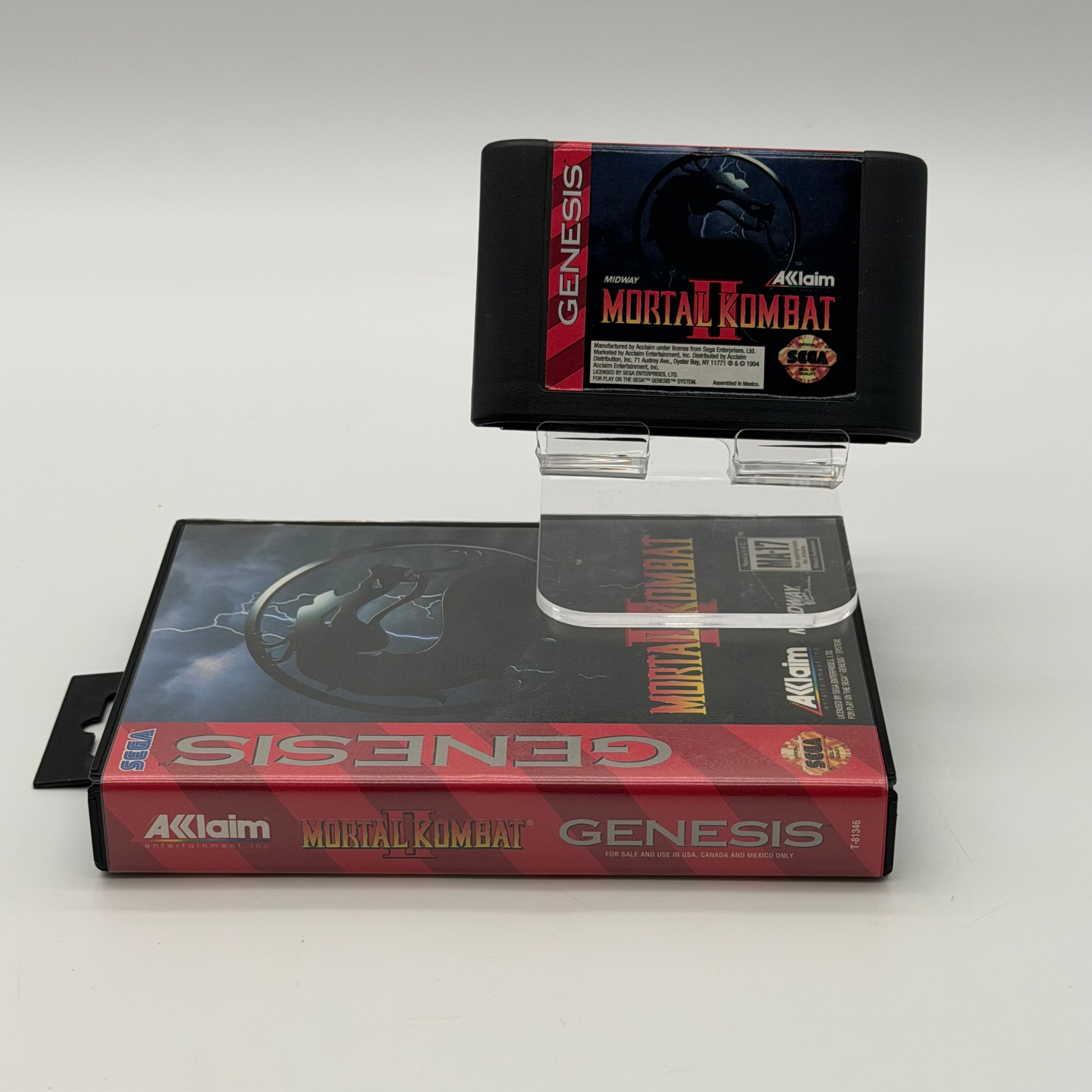 Sega Genesis Mortal Kombat II Video Game