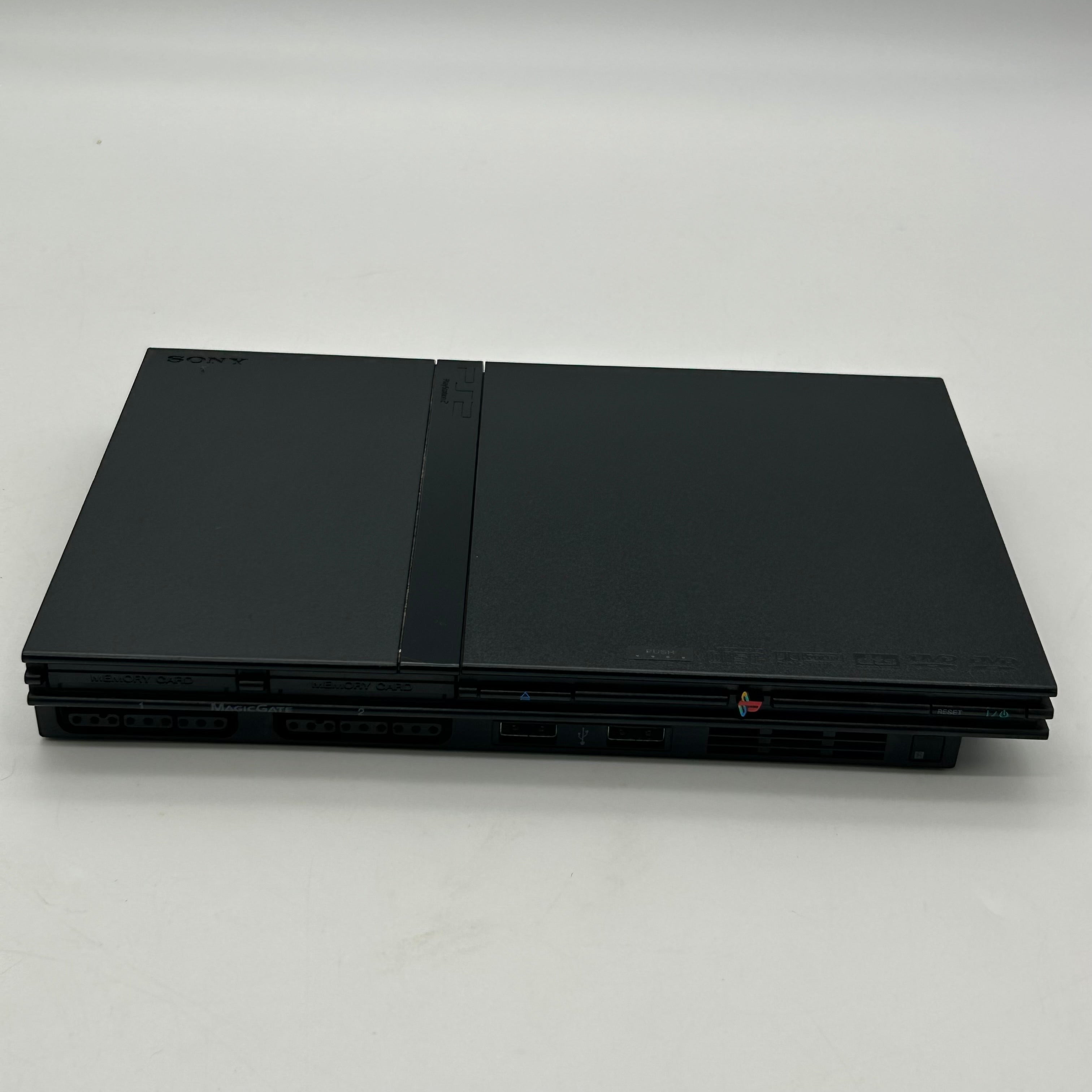 Sony PlayStation 2 PS2 Slim Black Console Bundle SCPH-75001