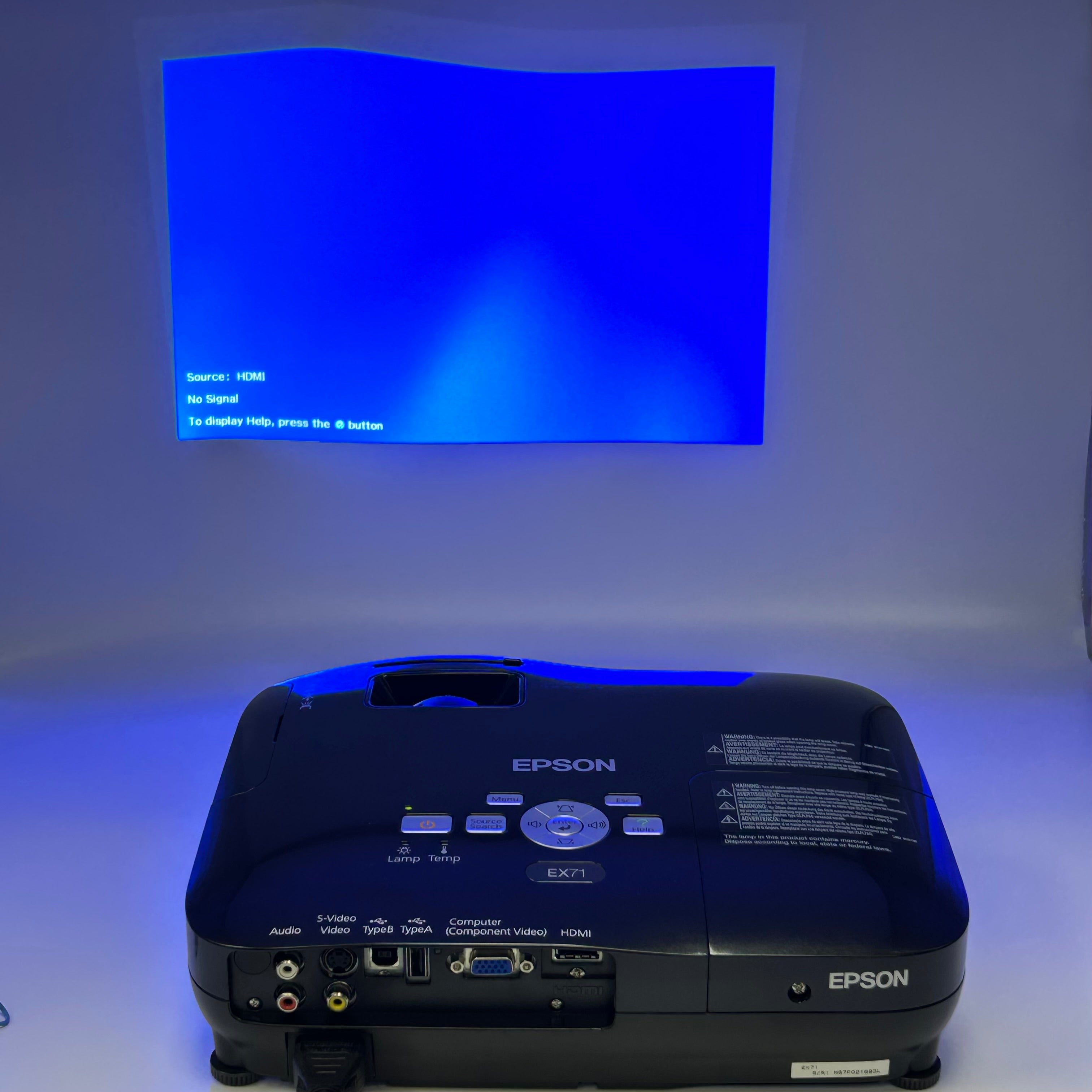 EPSON H310a Black Lumen LCD Projector – Tested
