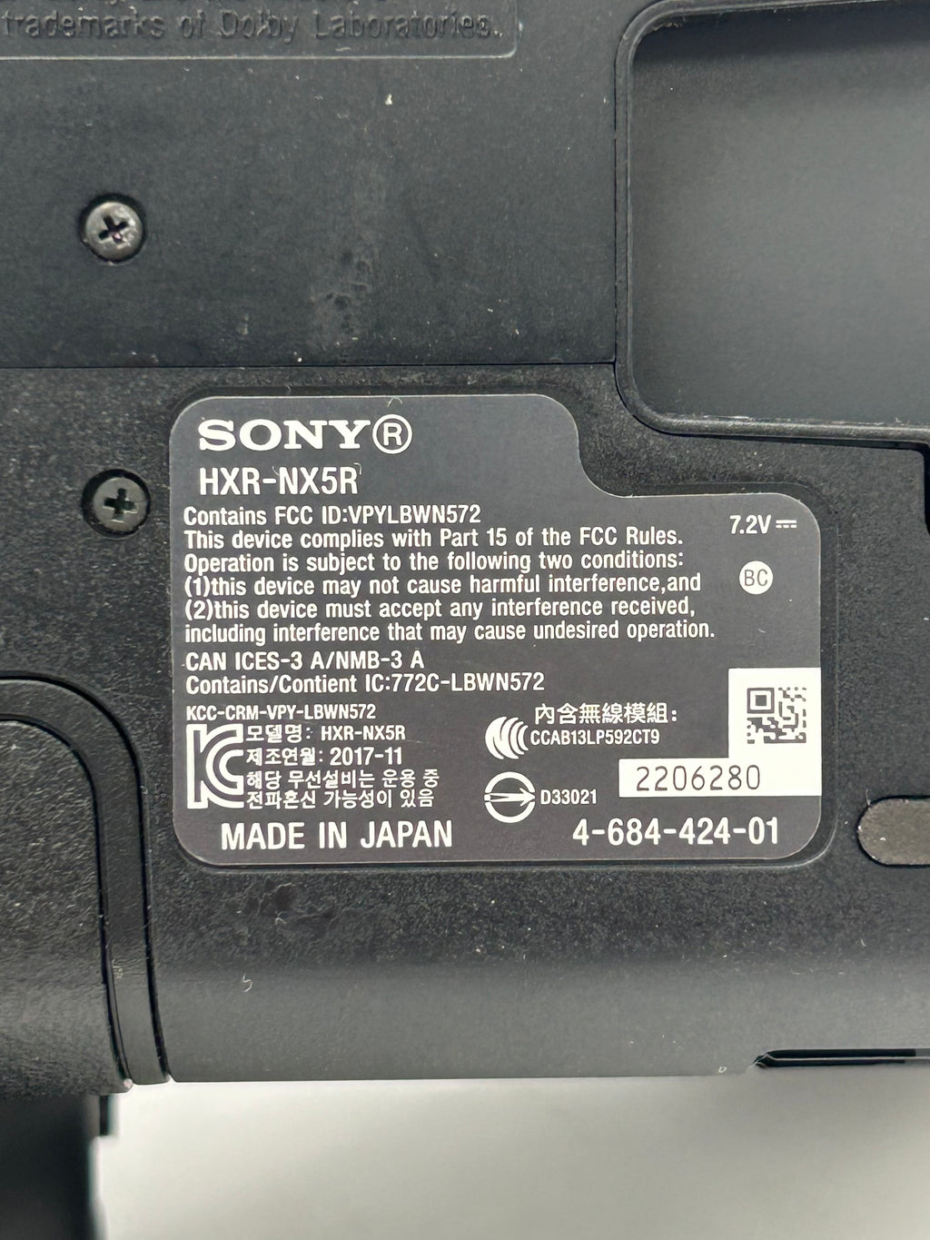 Sony HXR-NX5R Pro Camcorder 20x/40x Zoom