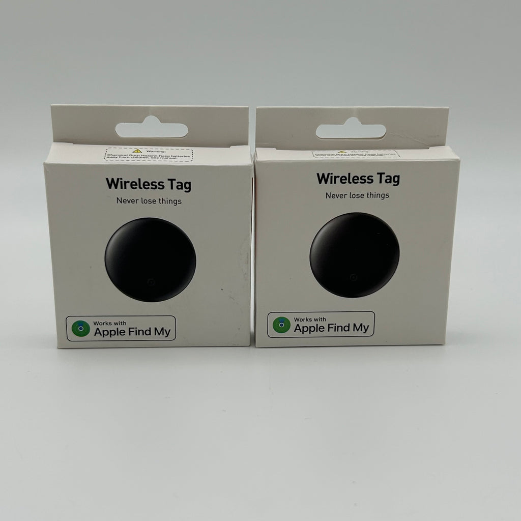 Rexzol Wireless Tag Black 2 pack -  compatible with Apple Find My - New in Box