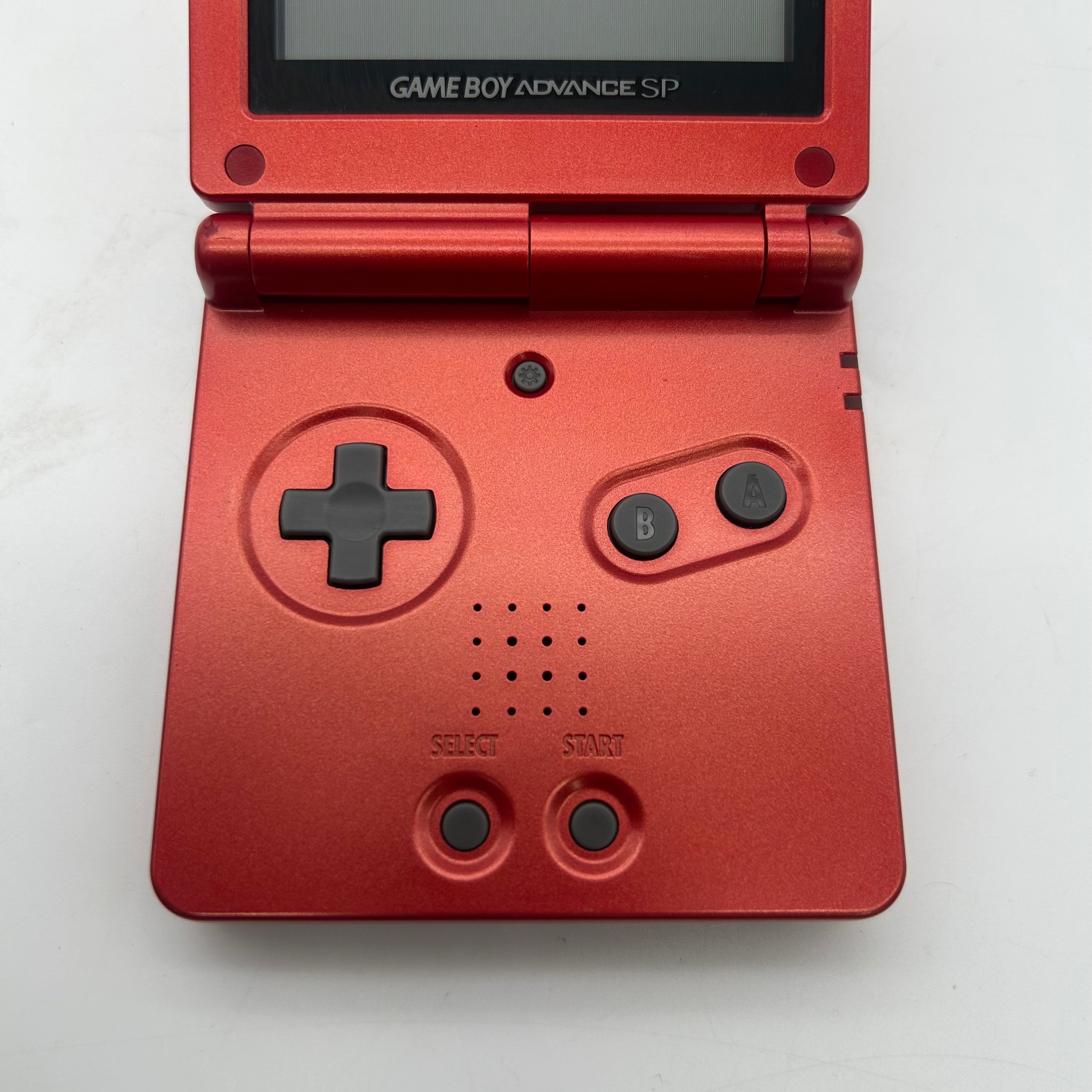 Nintendo Game Boy Advance SP (AGS-001) w/ Charger and 4 games - Tested