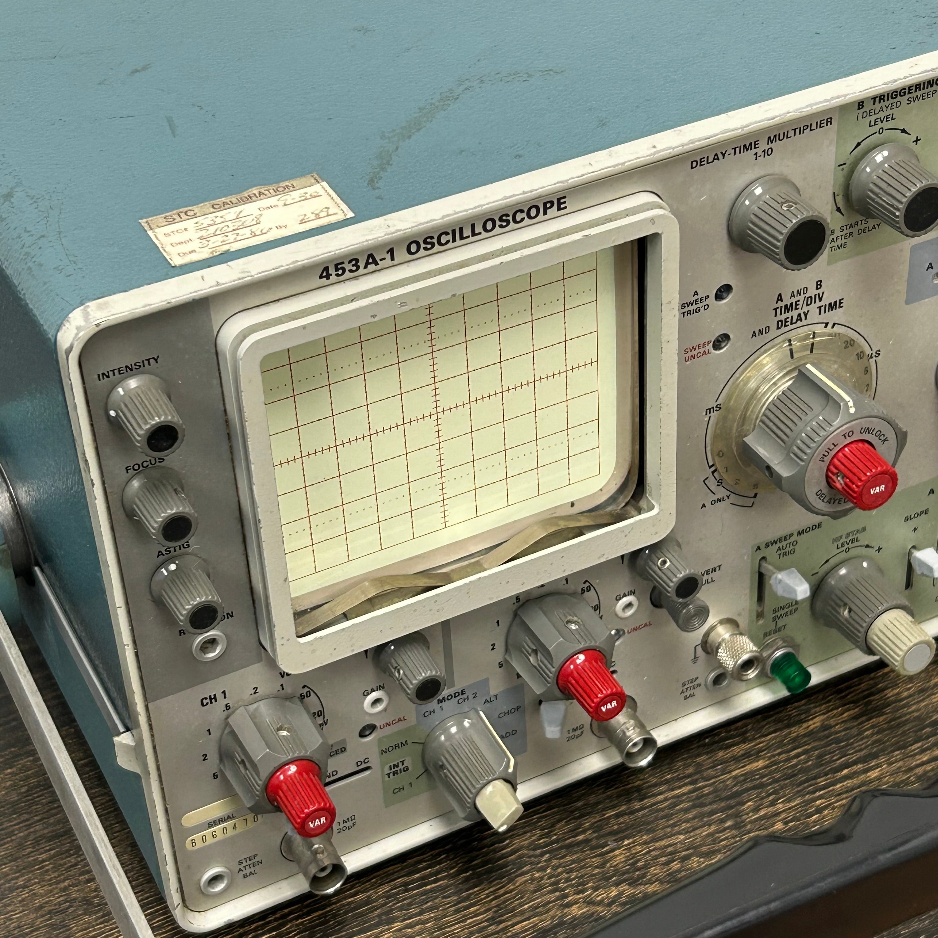 Tektronix Type 453a Oscilloscope Powers Up But Untested