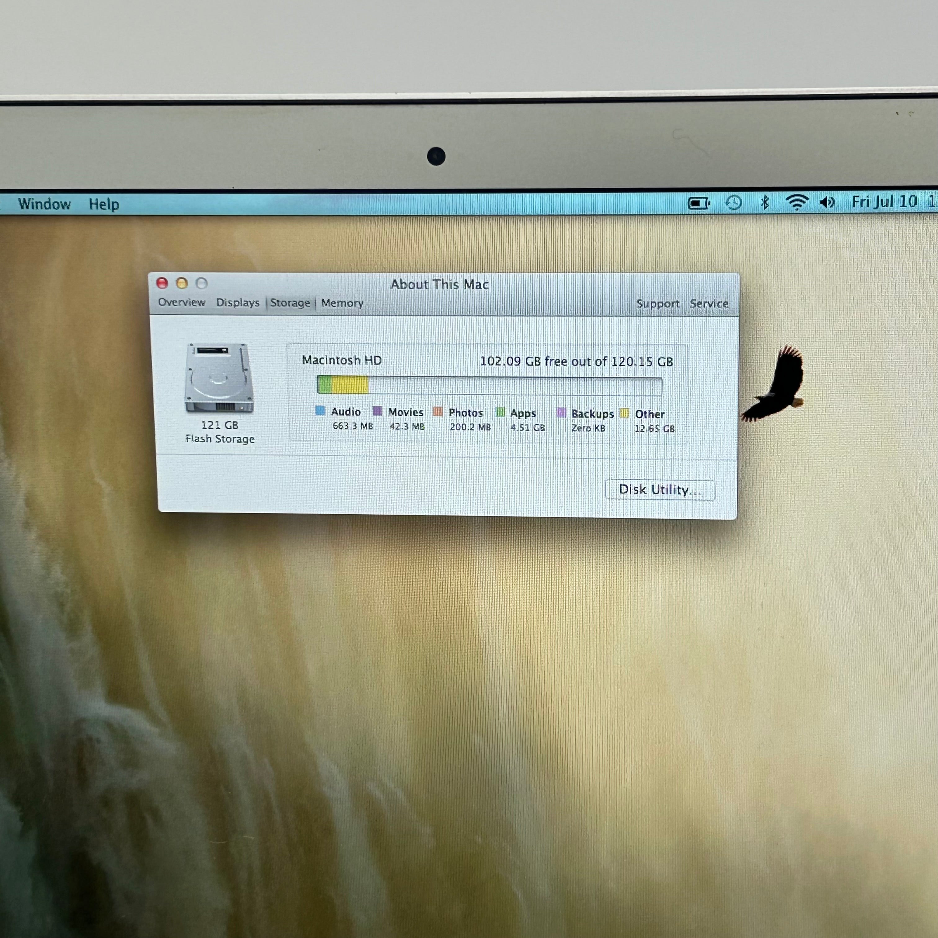 Apple MacBook Air 13", 128GB SSD, Intel Core i5 5th. Gen., 1.7GHz, 4GB RAM