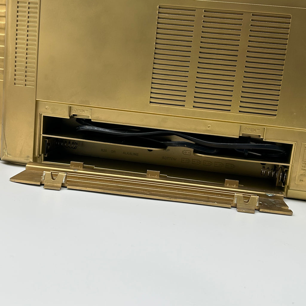 LASONIC I-931 BOOMBOX Gold Pro Audio Equipment with Bag - Used