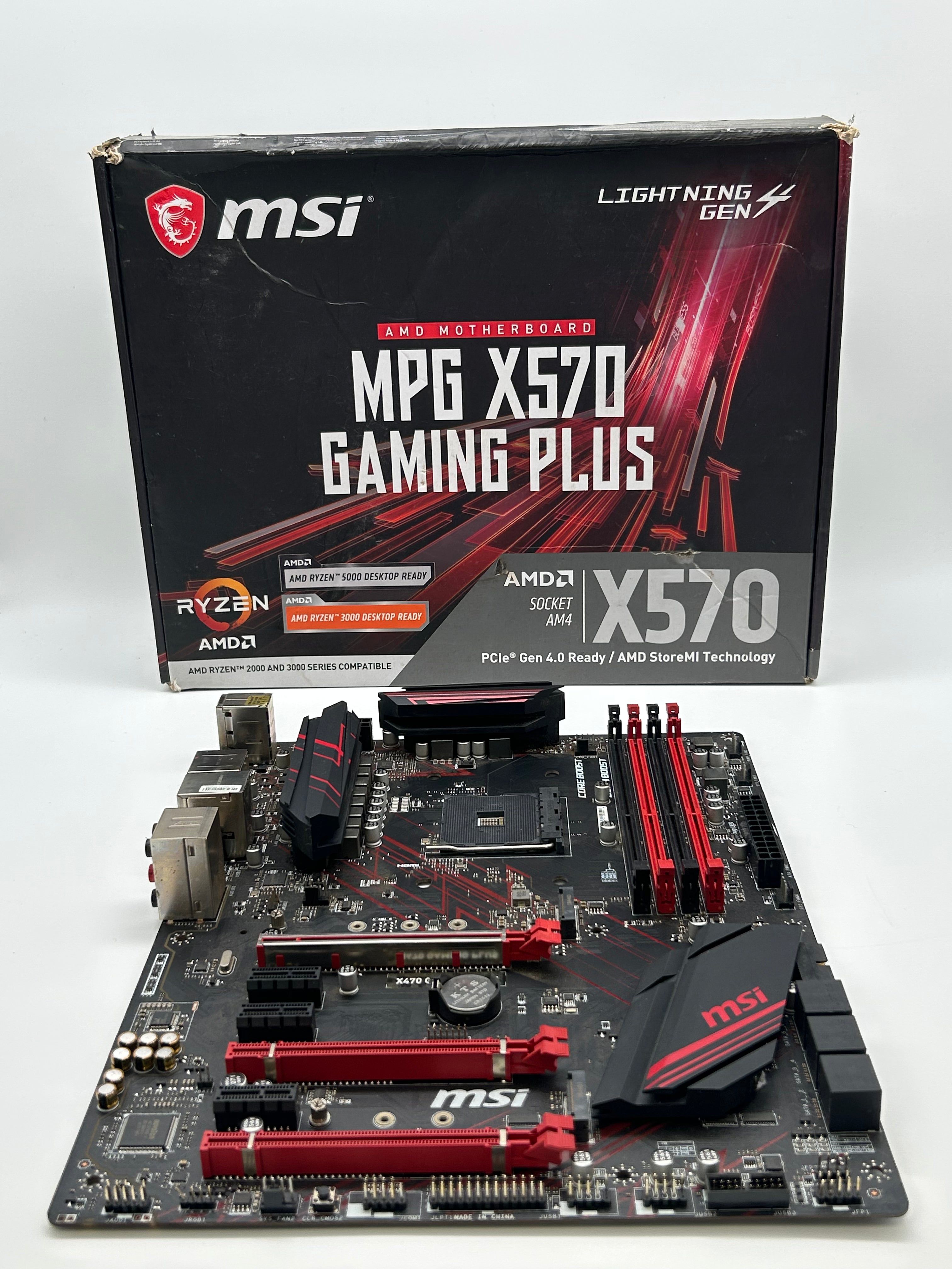MSI X470 GAMING PLUS Motherboard Socket Black Used