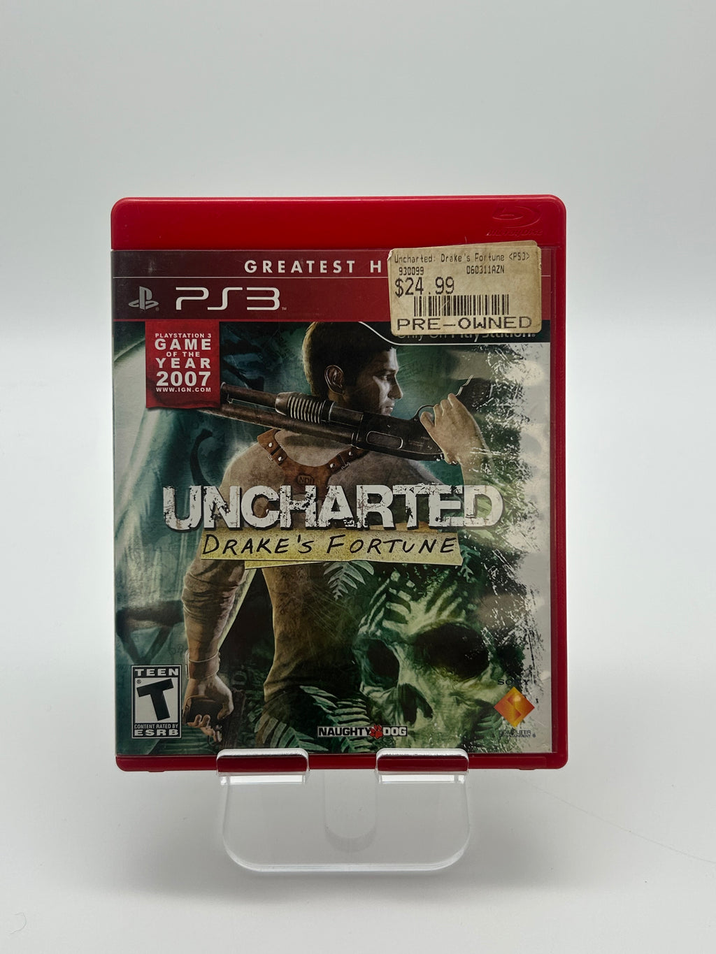 Playstation 3 Uncharted Drake's Fortune Video Game - Used