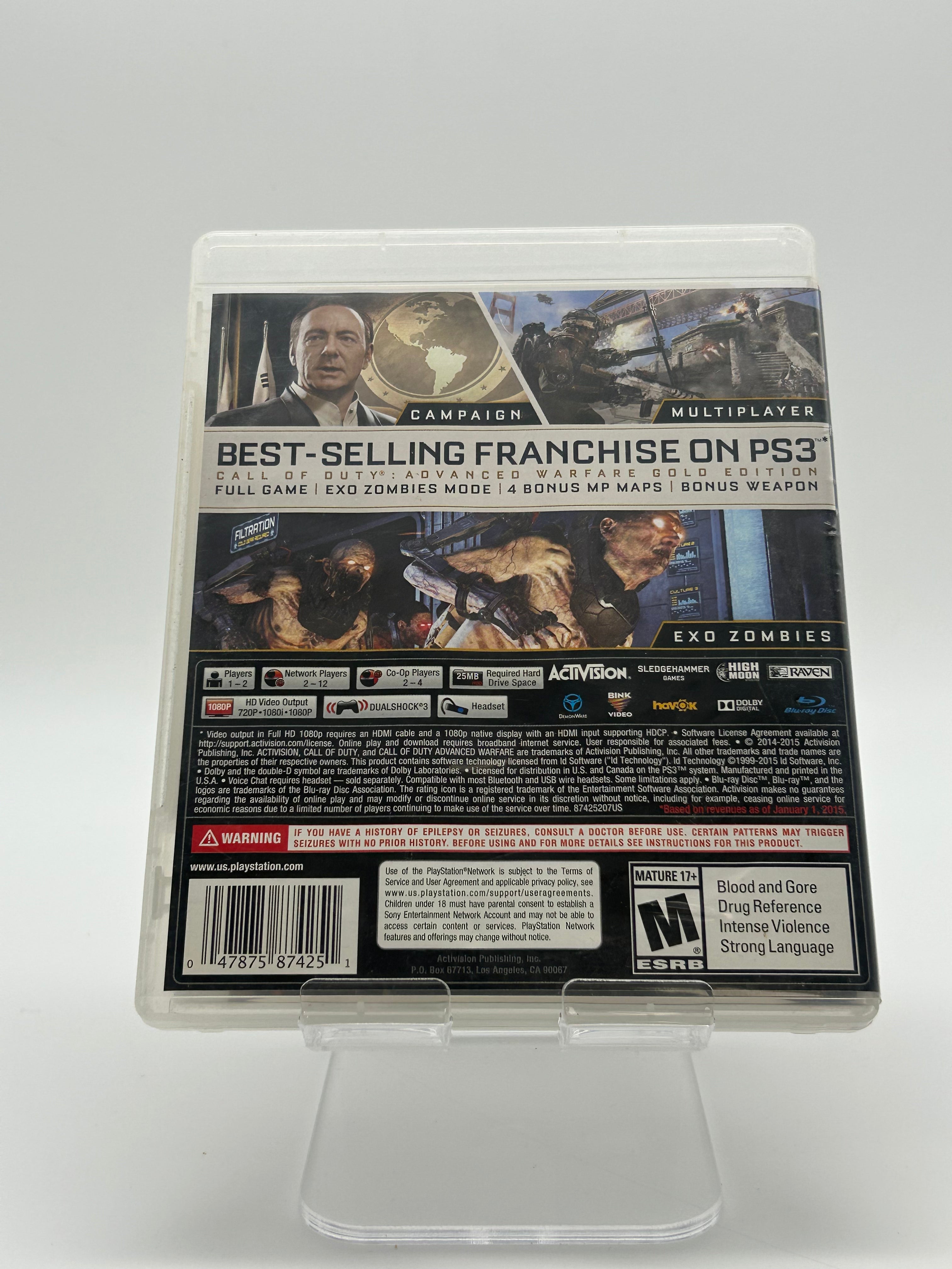 Playstation 3 Call of Duty Advanced Warfare With Manual and Case -  Used