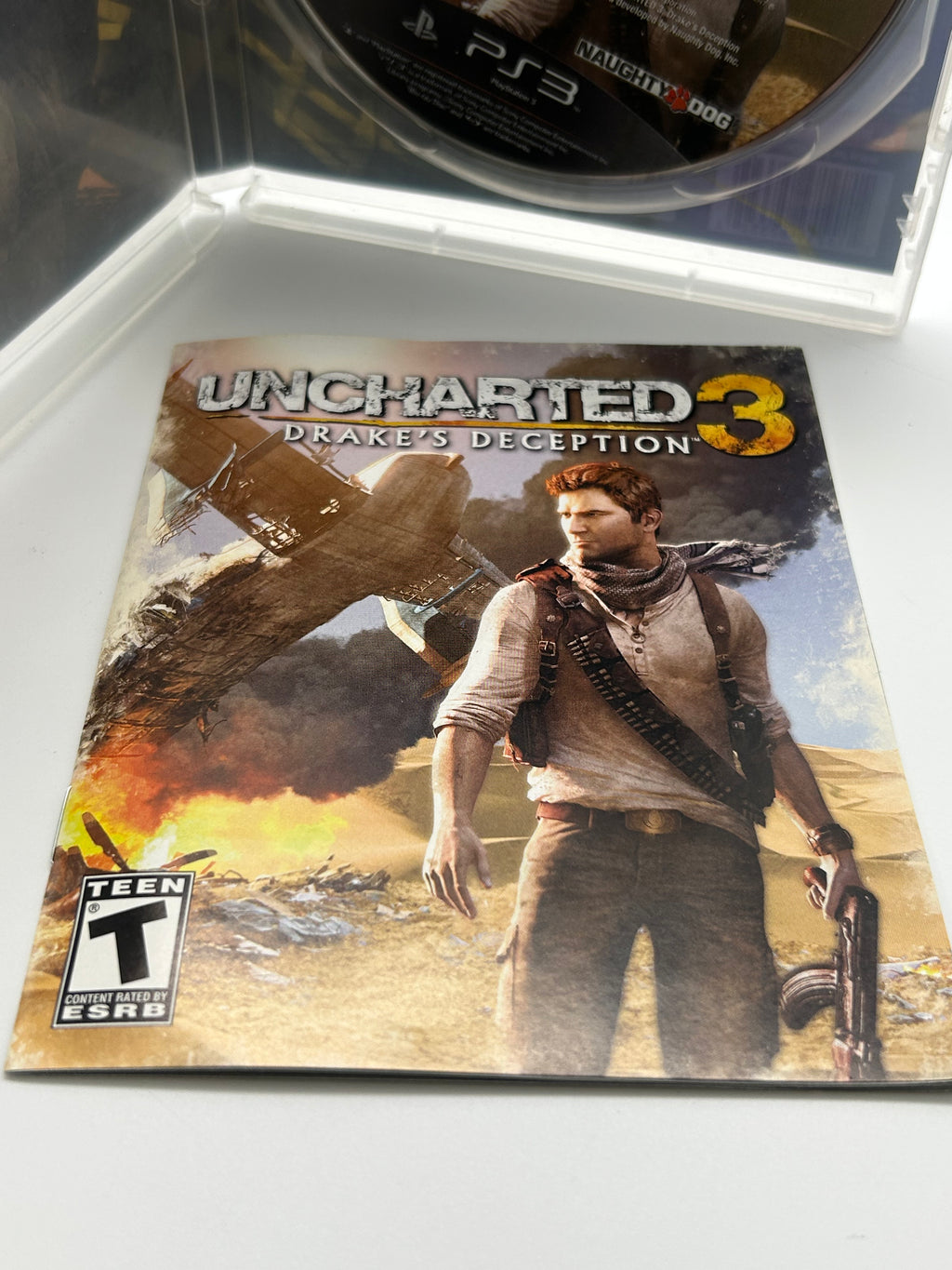 Playstation 3 Uncharted 3: Drake's Deception Video Game With Manual and Case - Used