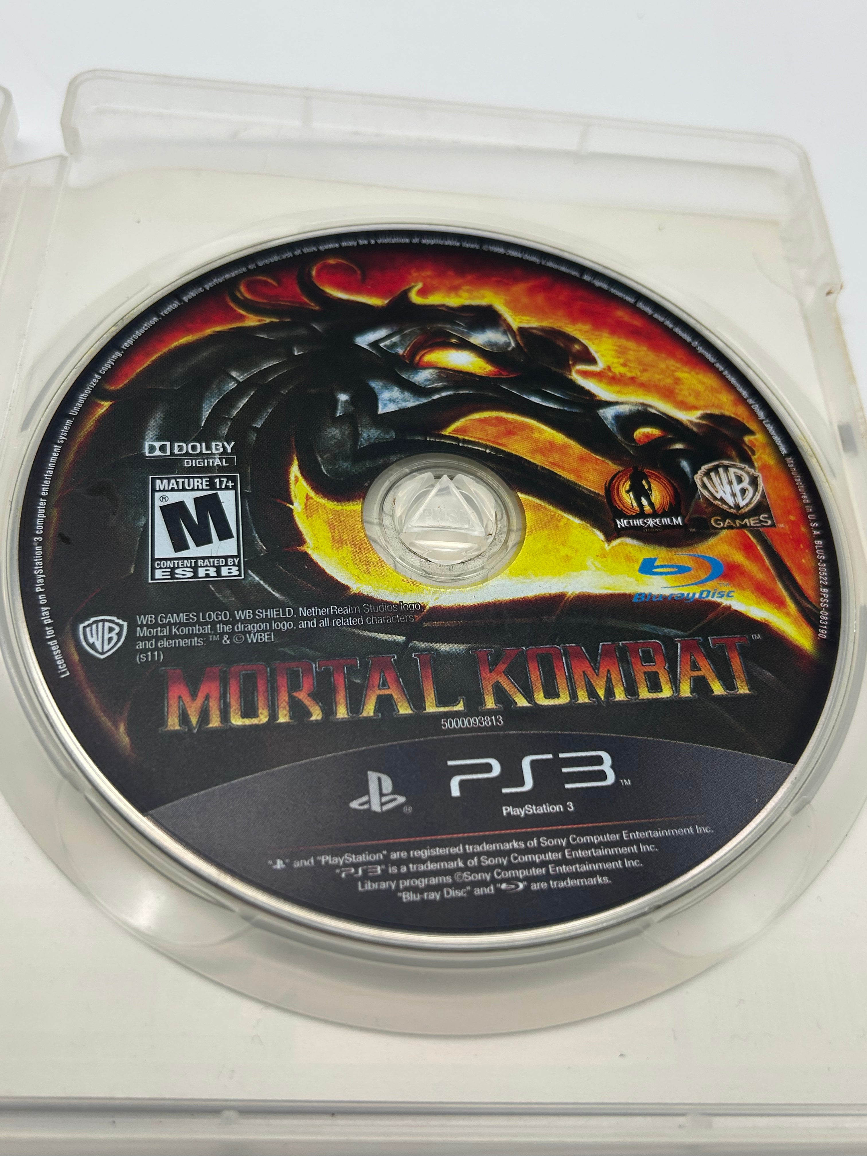 Mortal Kombat Playstation 3 PS3 - Used